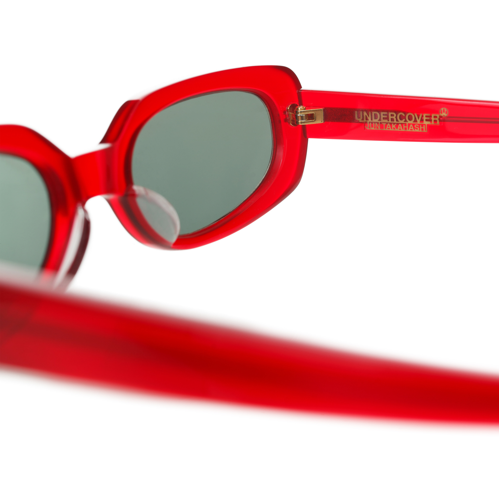 Undercover Овальные очки с красной оправой