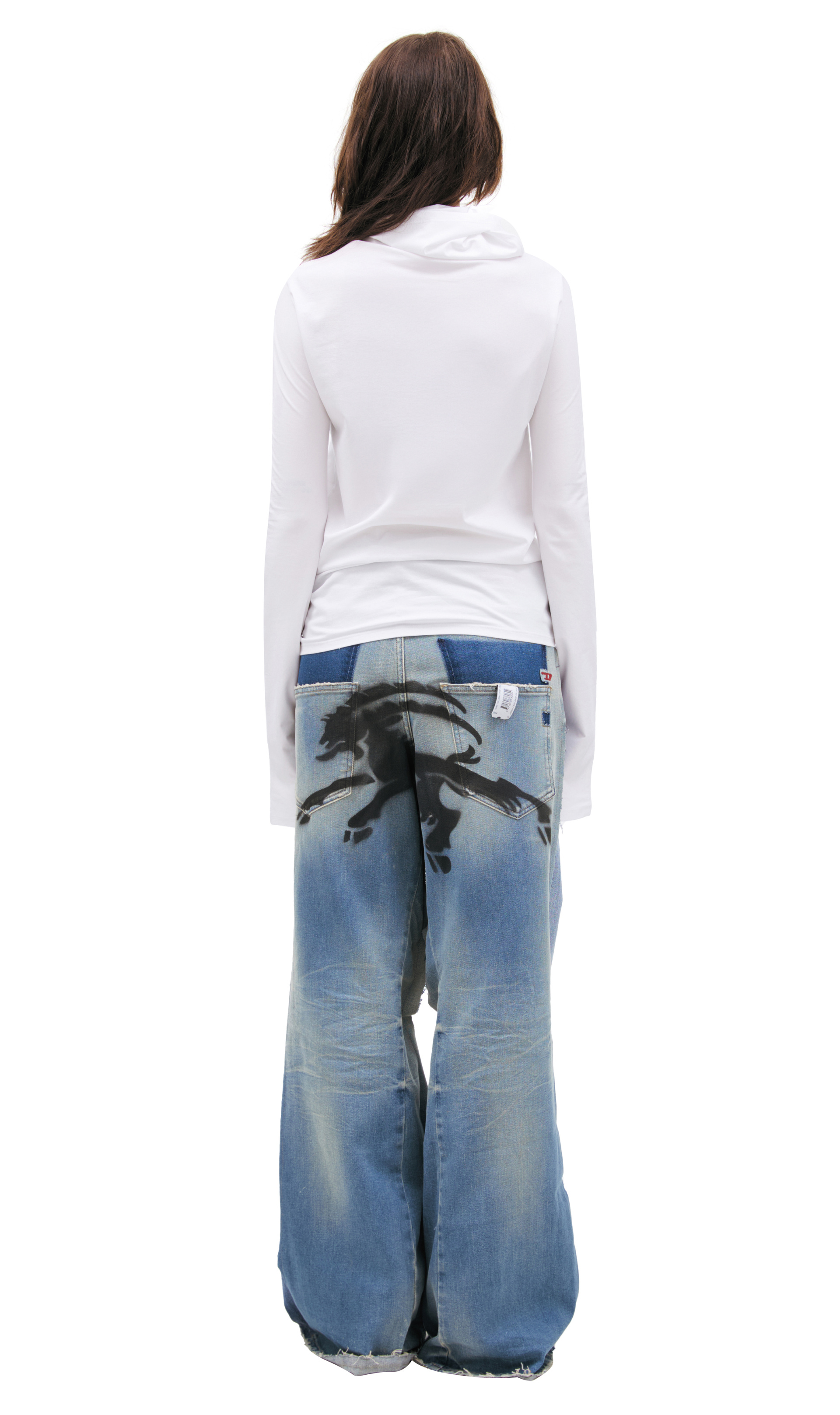 PROTOTYPES Белое худи с логотипом