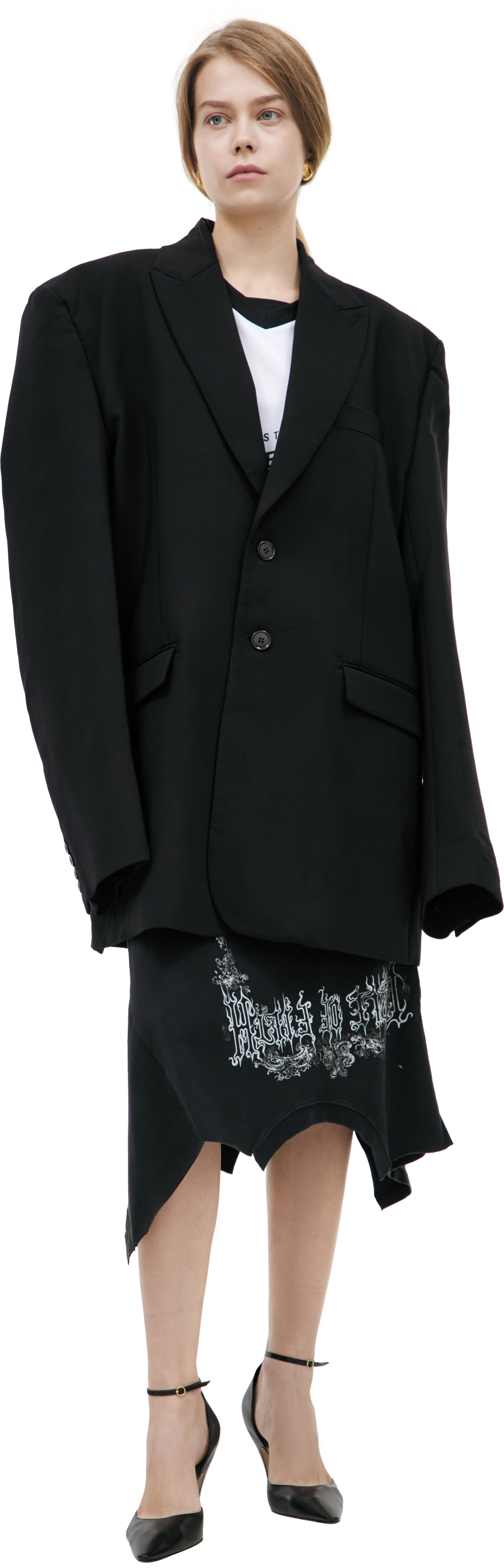 VETEMENTS Пиджак с вышивкой на спине