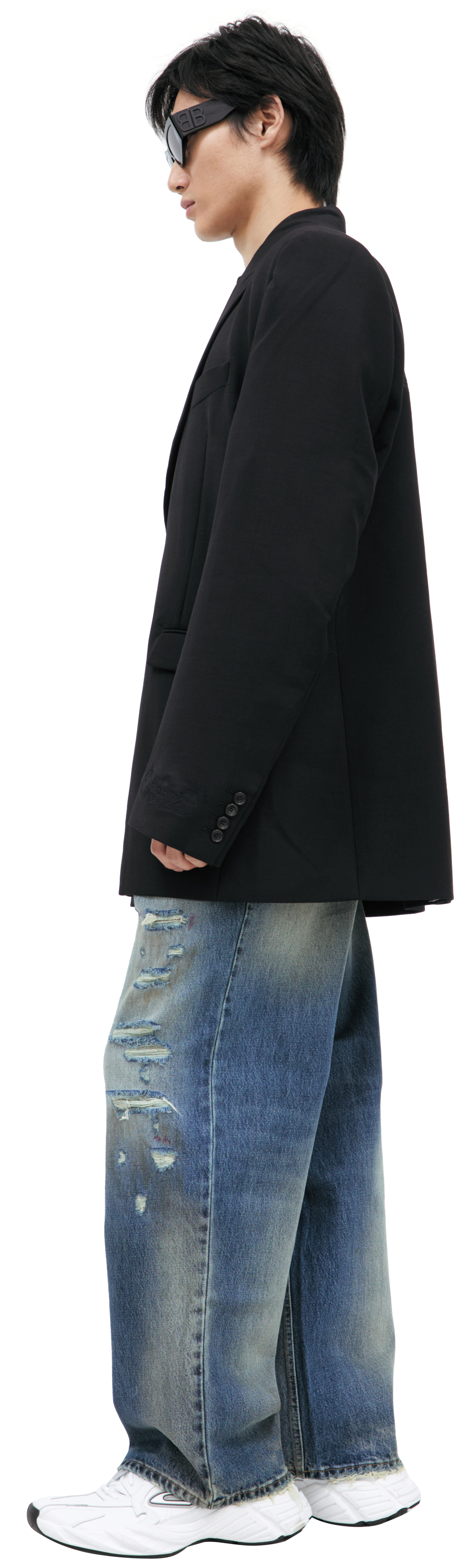 VETEMENTS Пиджак с вышивкой на спине