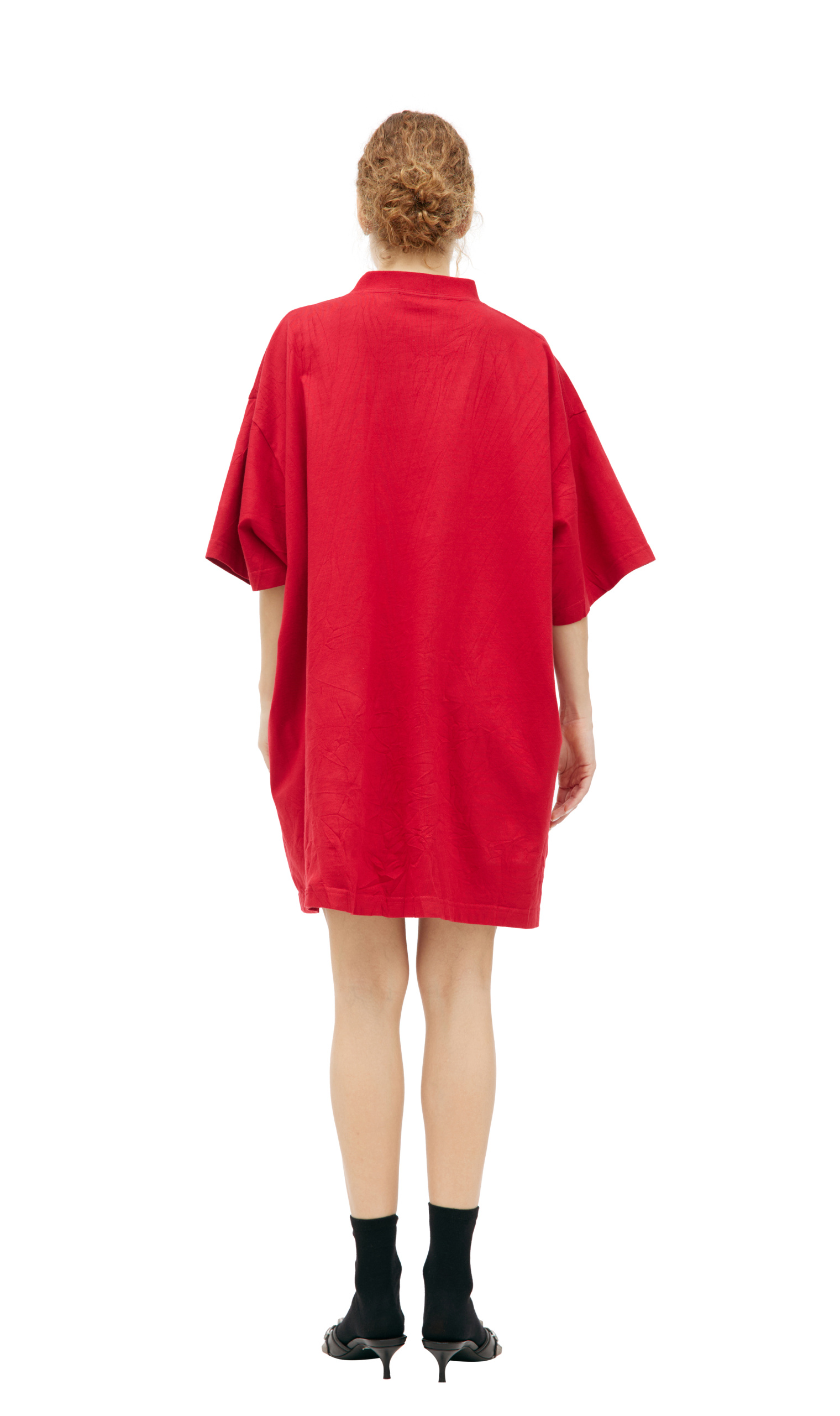 Balenciaga Красная футболка оверсайз