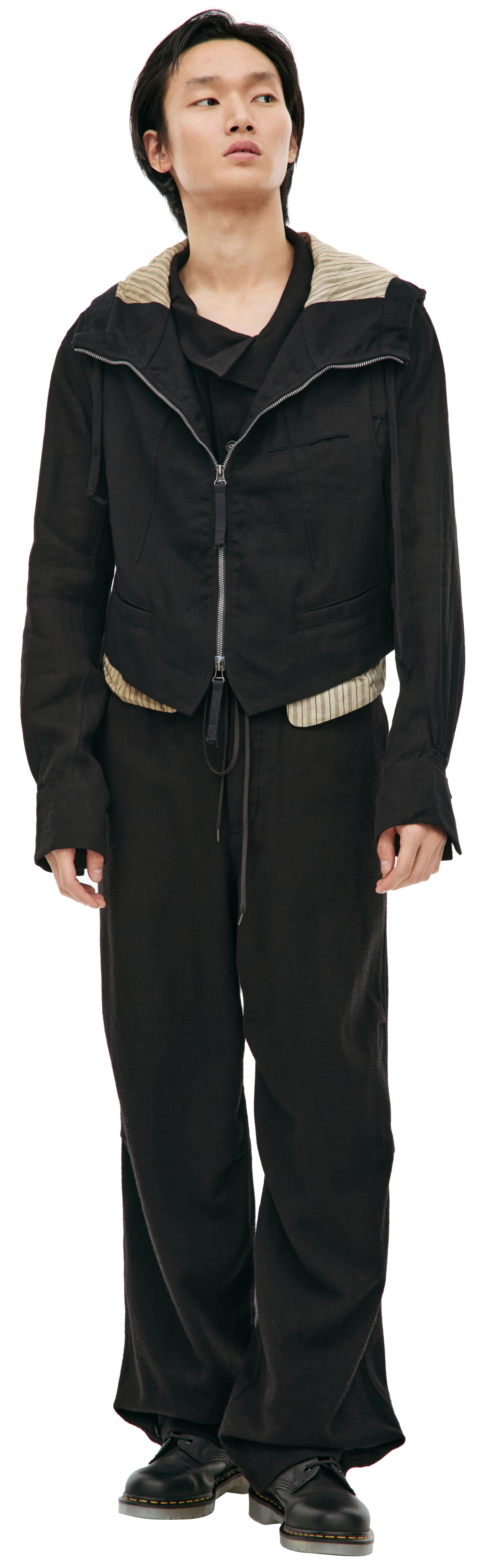 Ziggy Chen Кашемировый жилет с капюшоном