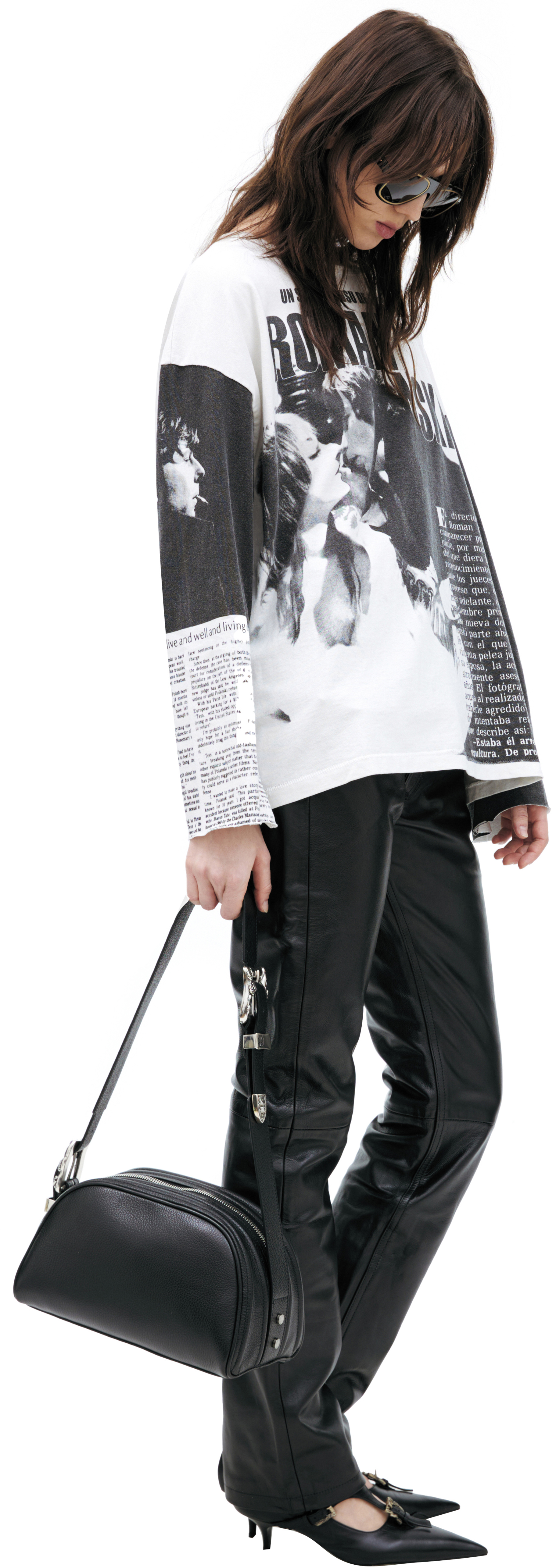 Enfants Riches Déprimés Белый лонгслив с принтами