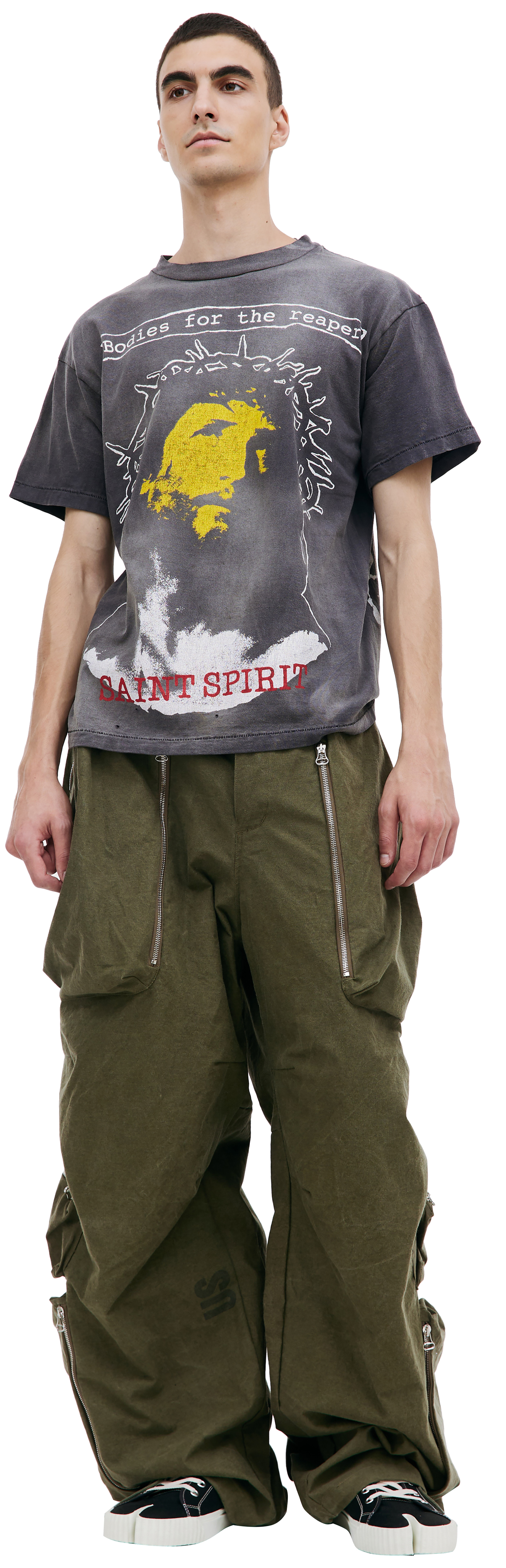 Saint Michael Футболка с принтом \'Bodies for the reaper\'