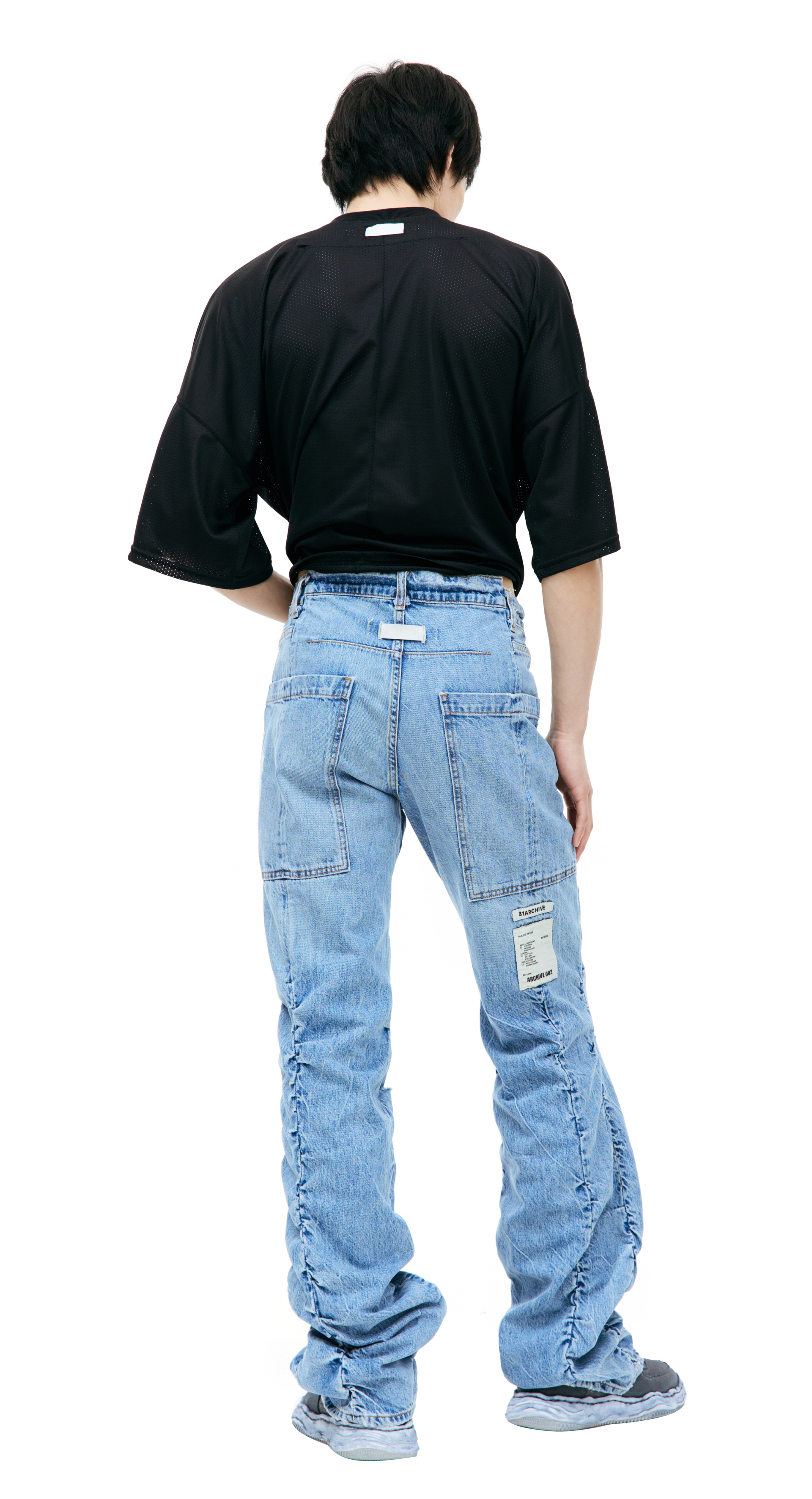 B1ARCHIVE Узкие джинсы с драпировкой