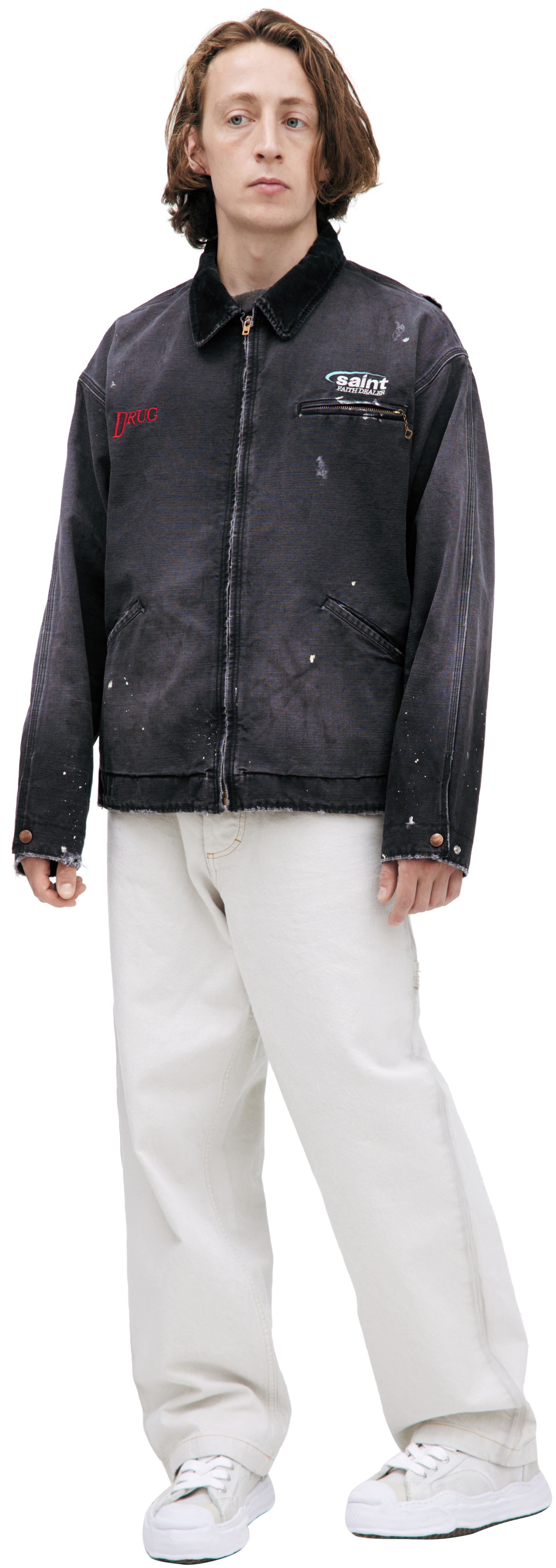 Saint Mxxxxxx Серая куртка из денима