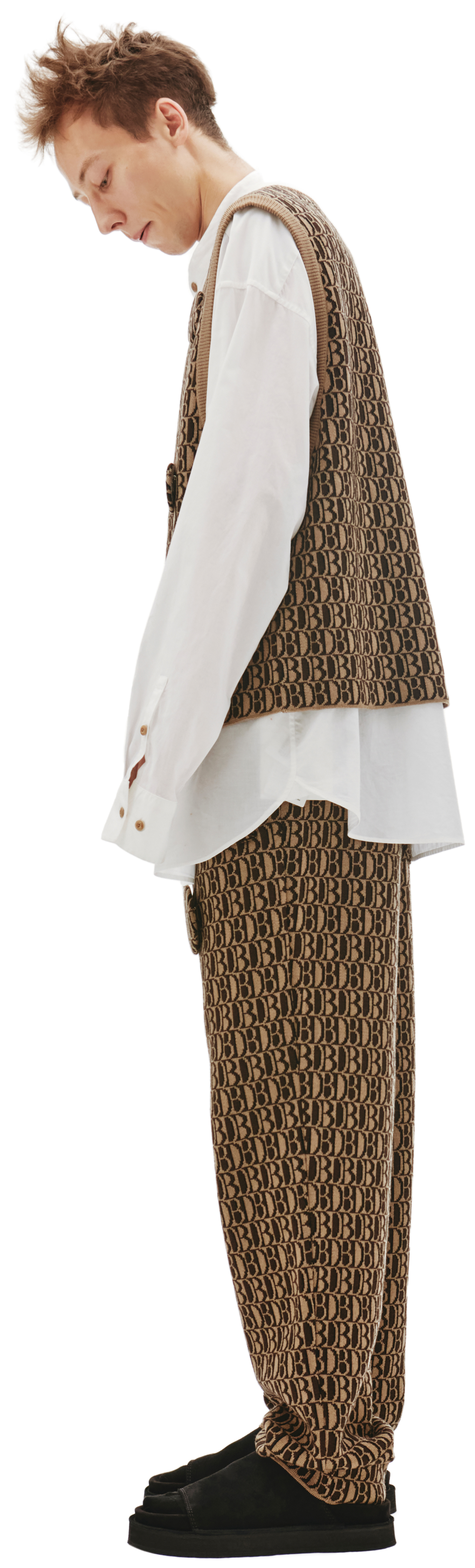 Doublet Шерстяной жилет с монограммой DB