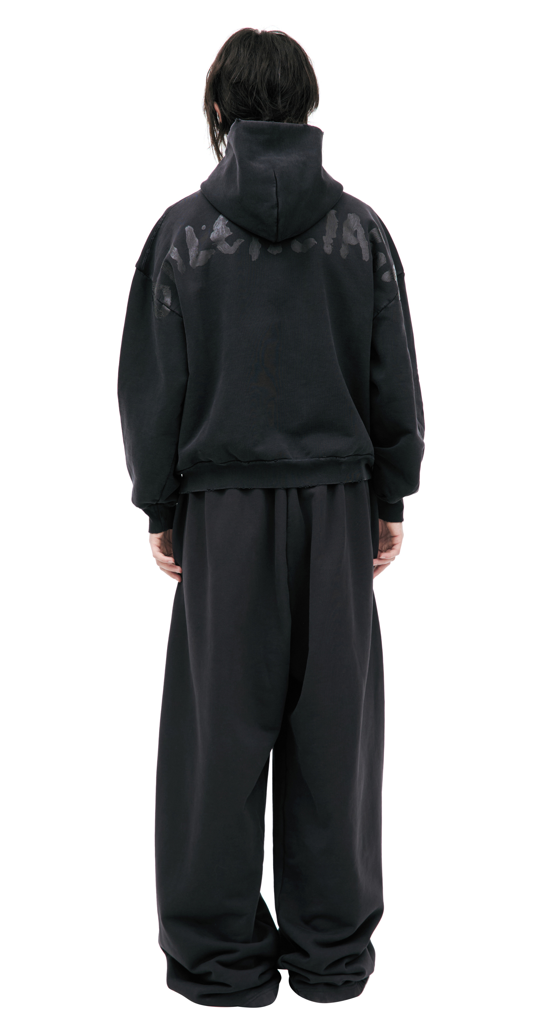 Balenciaga Черное худи на молнии