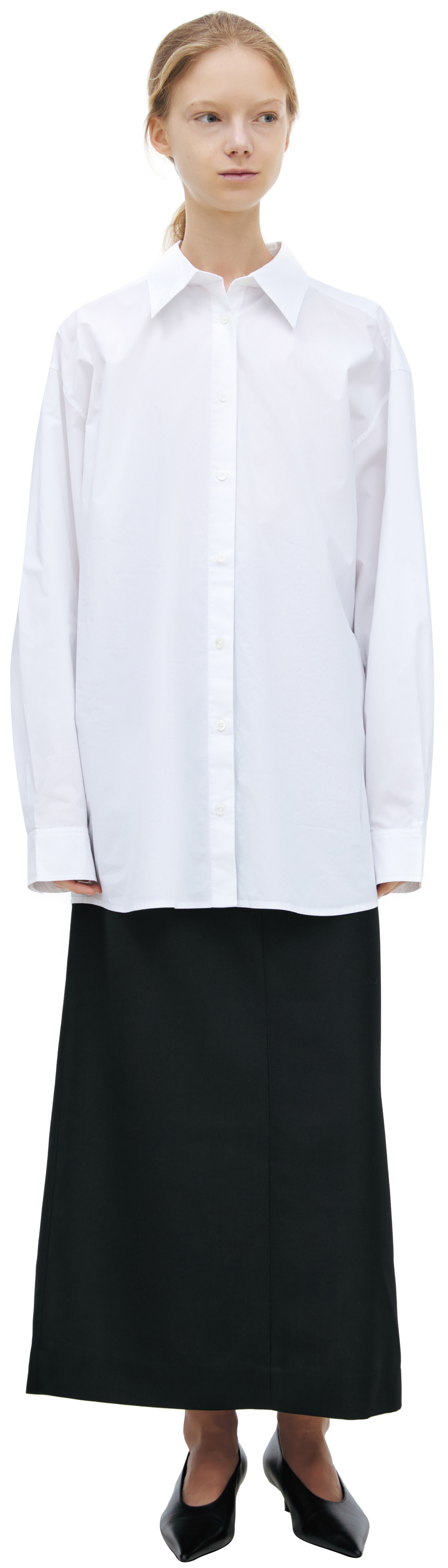 TOTEME Хлопковая рубашка на пуговицах