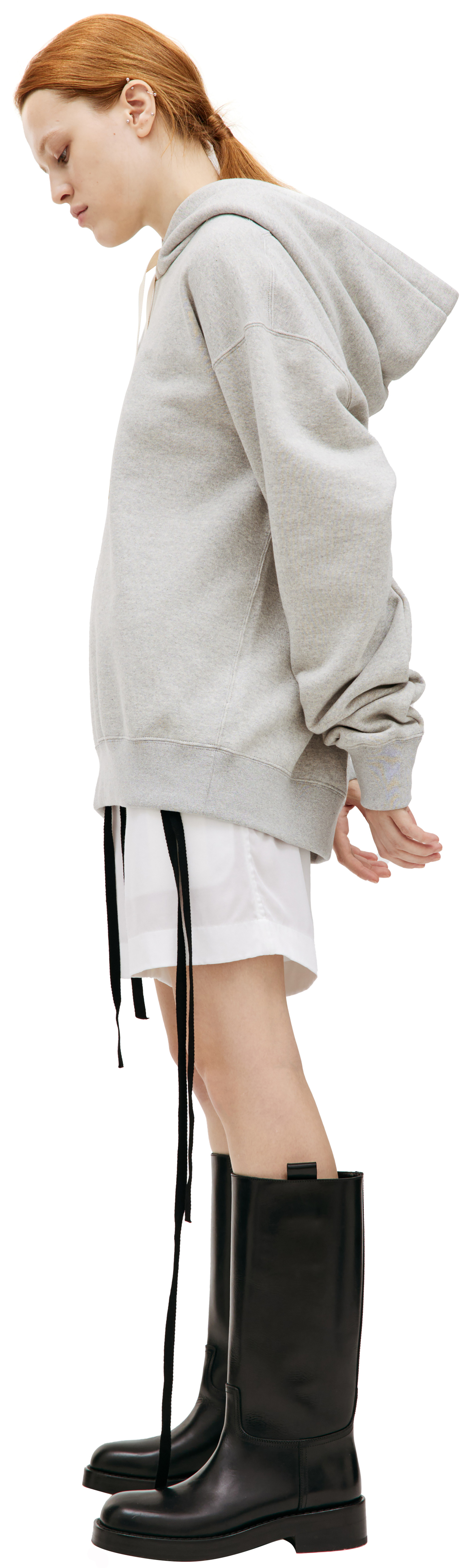 Jil Sander Оверсайз худи с логотипом
