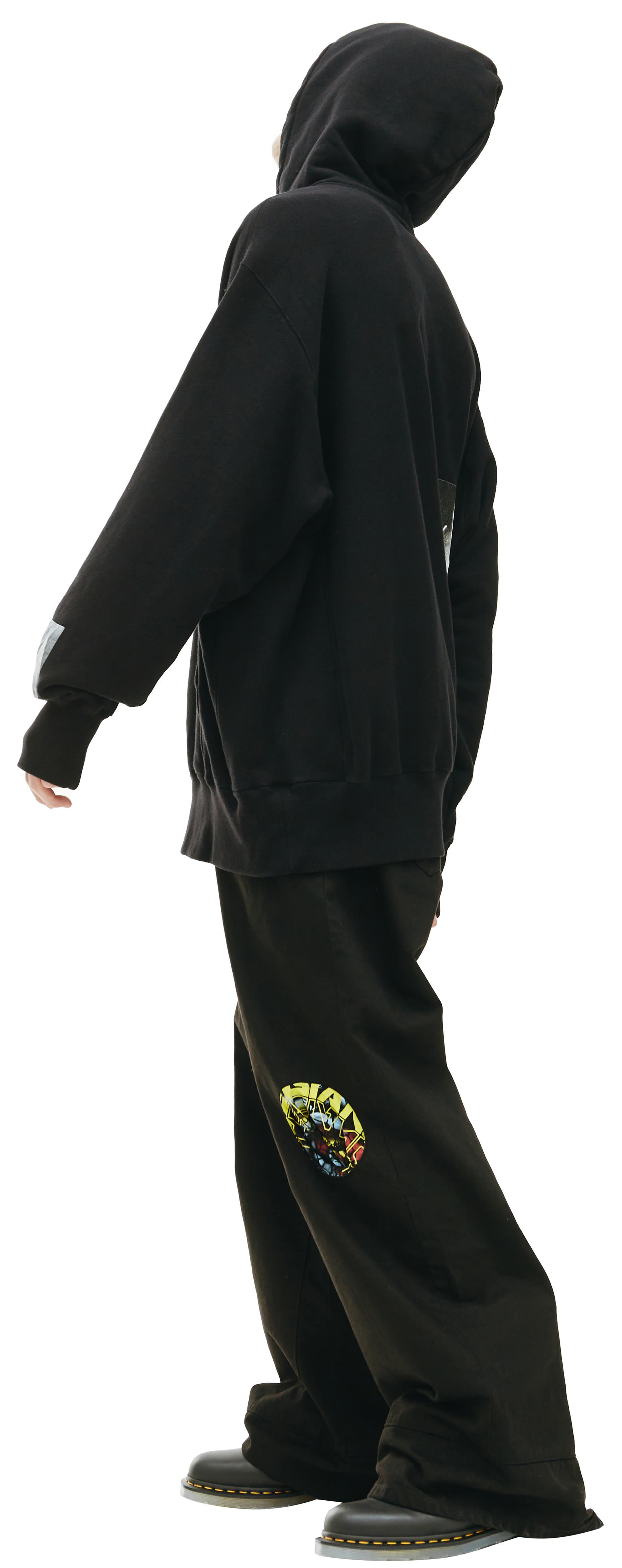 Undercover Черное худи с патчами