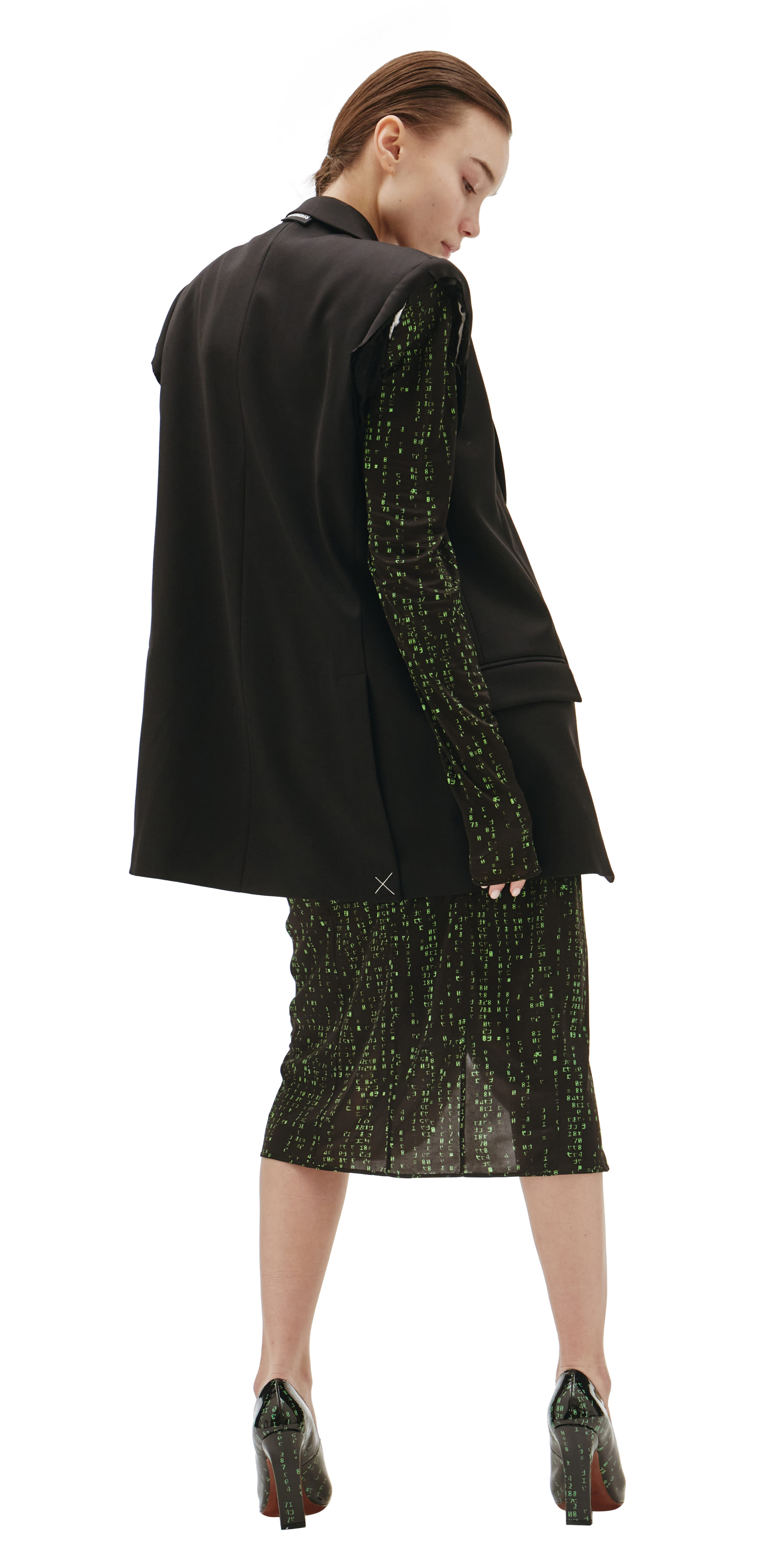 VETEMENTS Оверсайз пиджак без рукавов