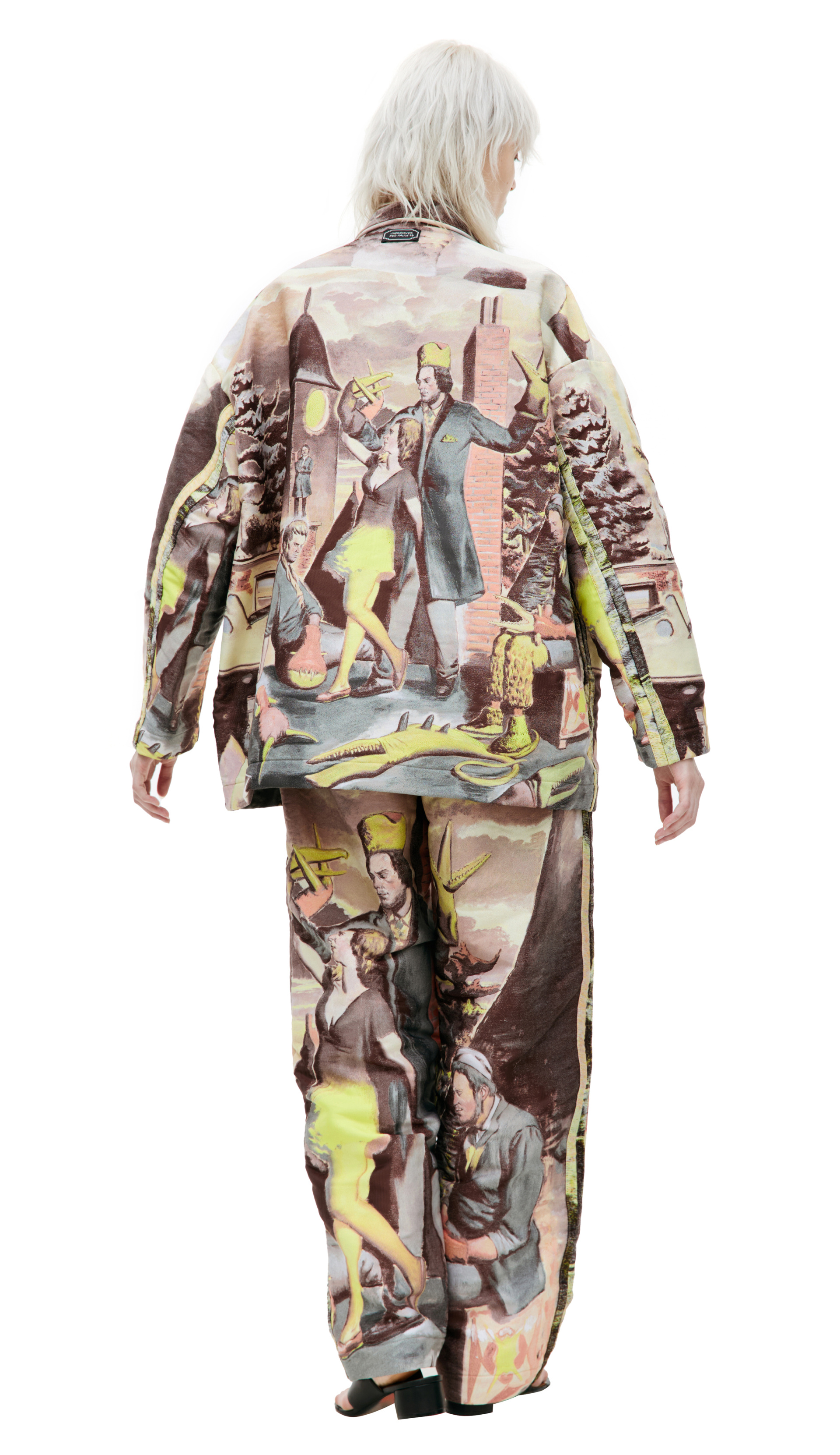 Undercover Оверсайз пиджак с монопринтом художника Нео Рауха