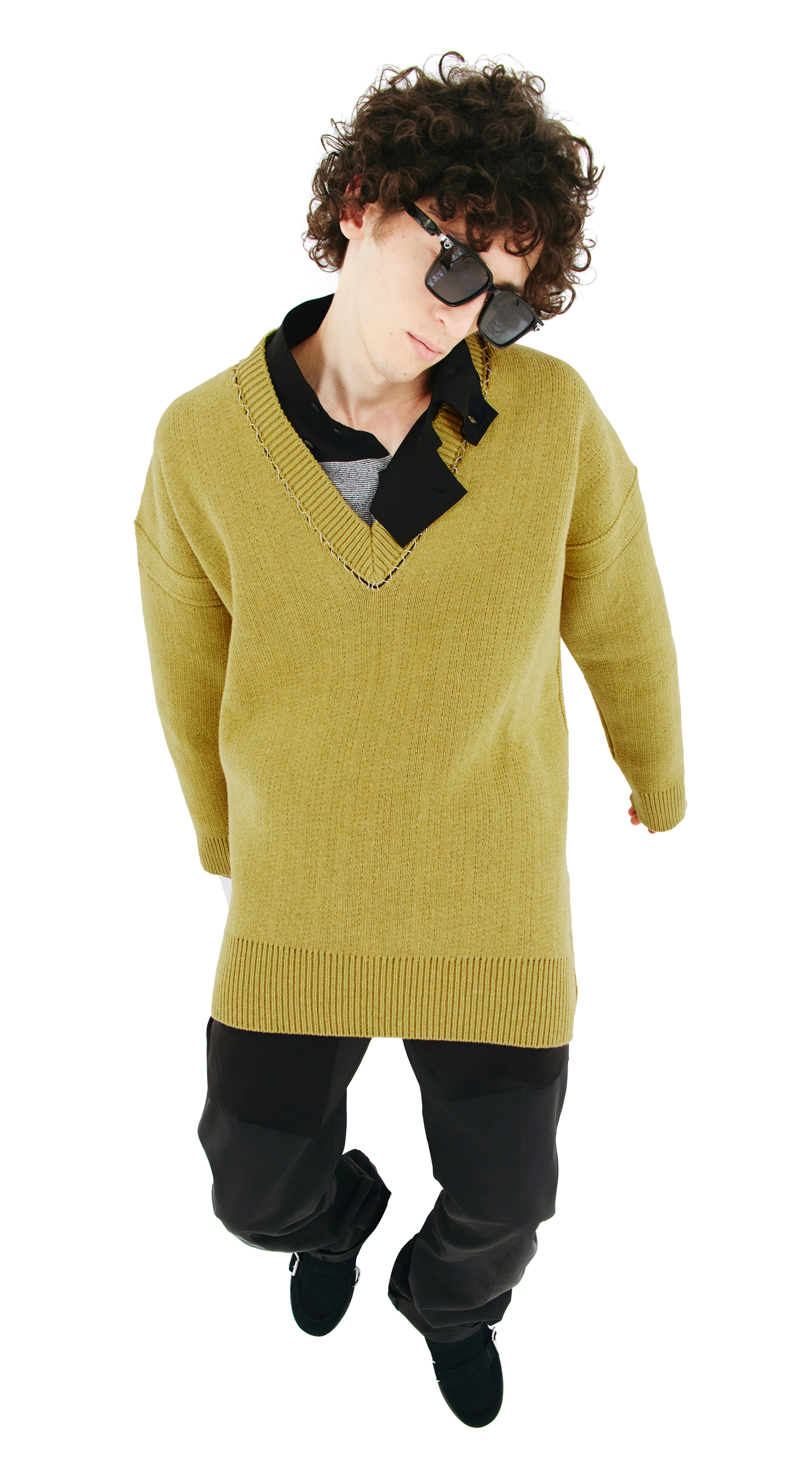 Raf Simons Оверсайз свитер из шерсти