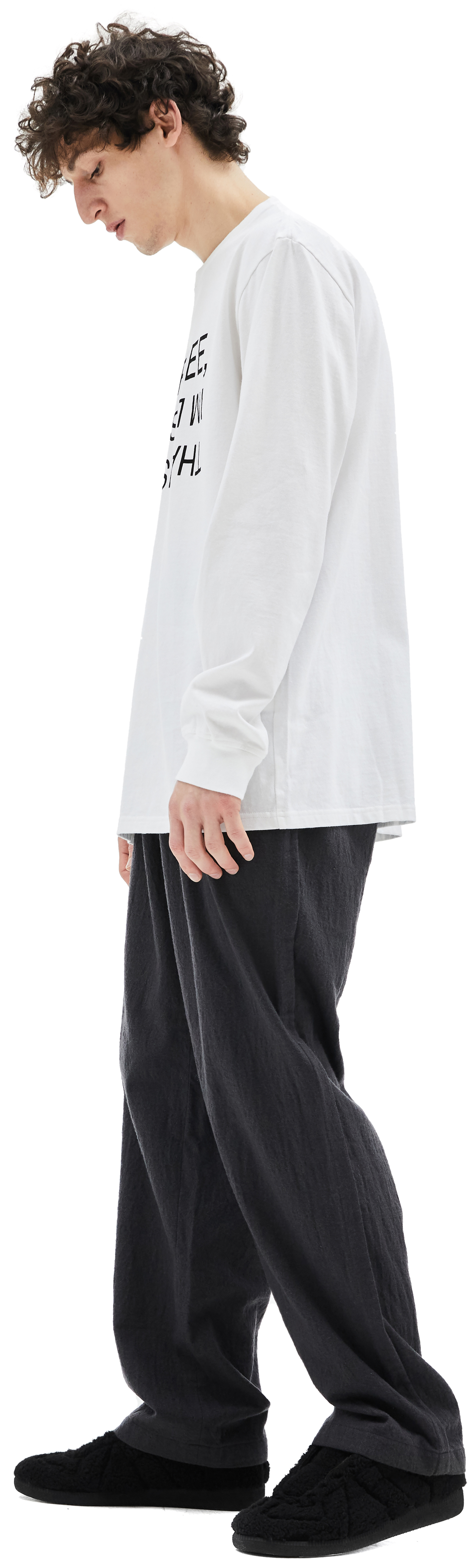 Undercover Белый Лонгслив с принтом