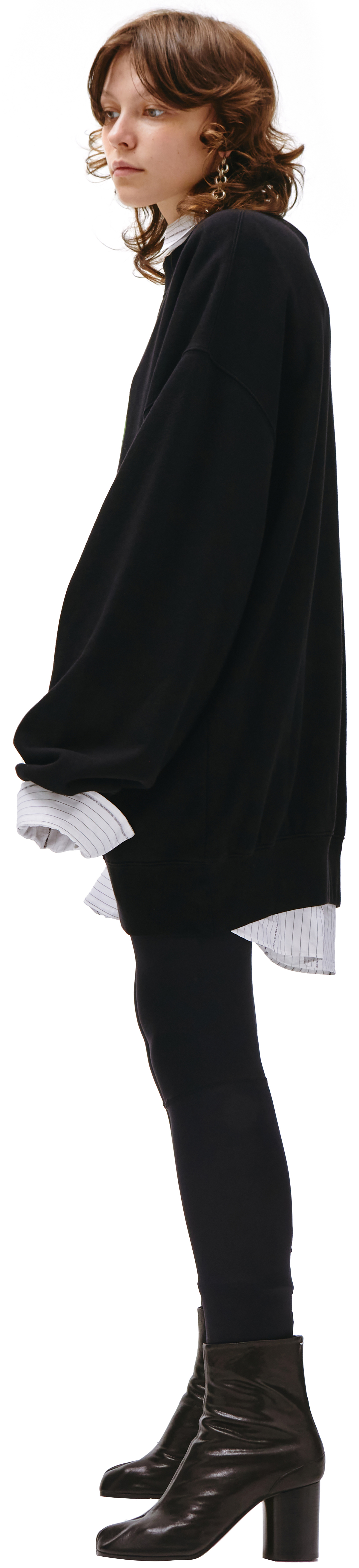 Balenciaga Черный свитшот с принтом Balenciaga х Marvel