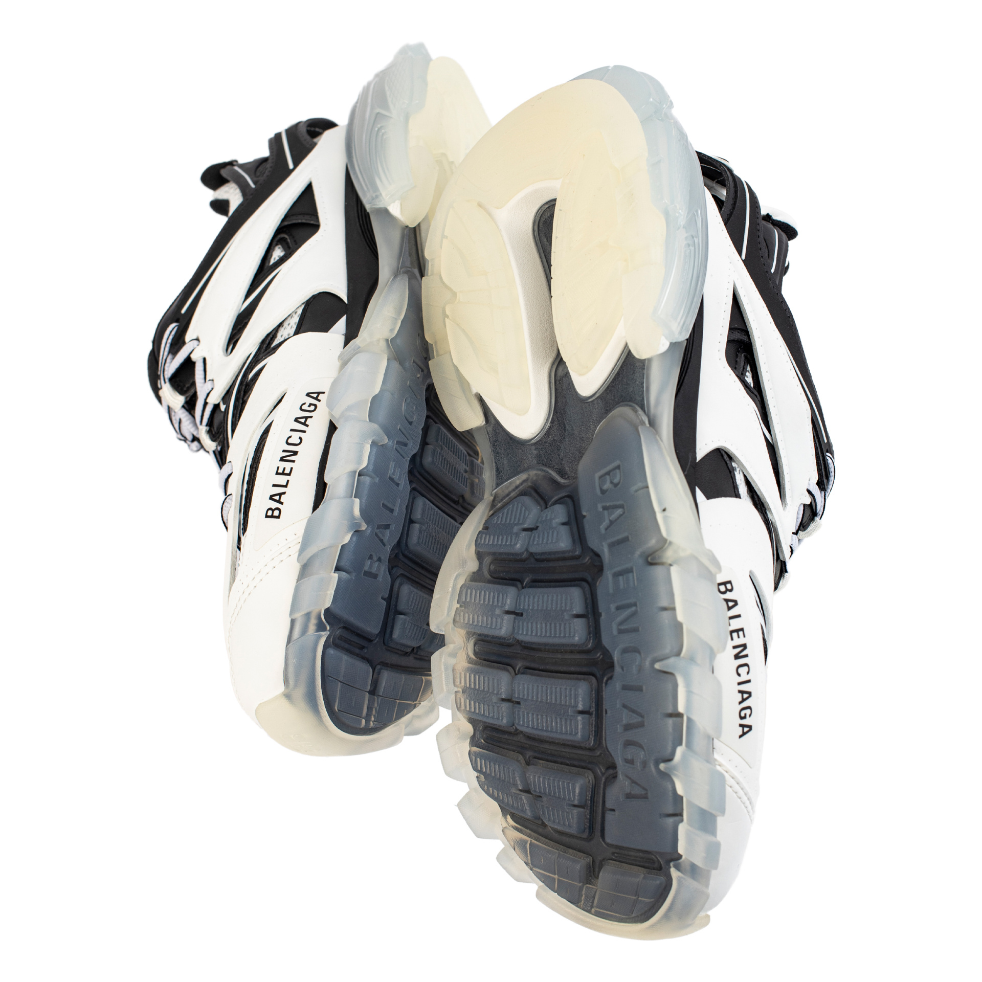 Balenciaga Черно-белые кроссовки Track