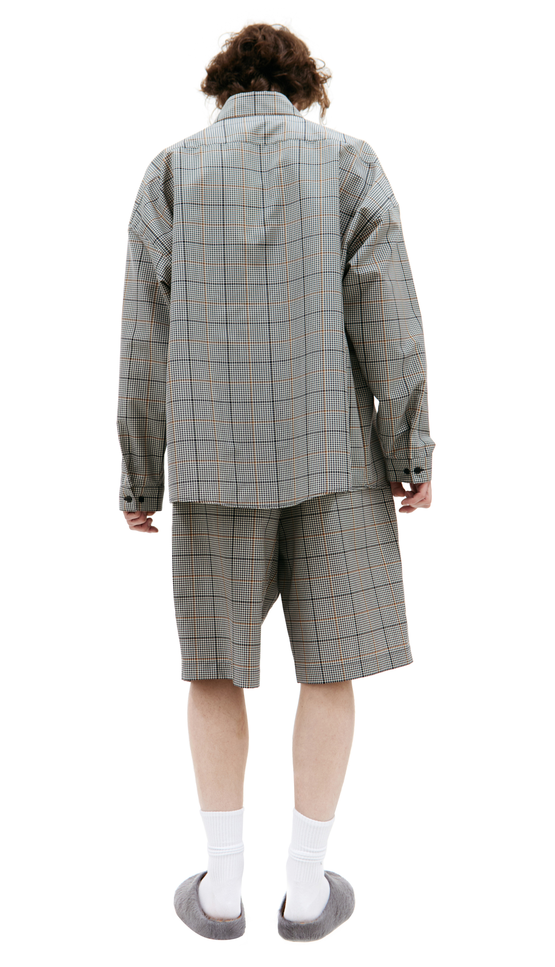 Marni Оверсайз рубашка в клетку