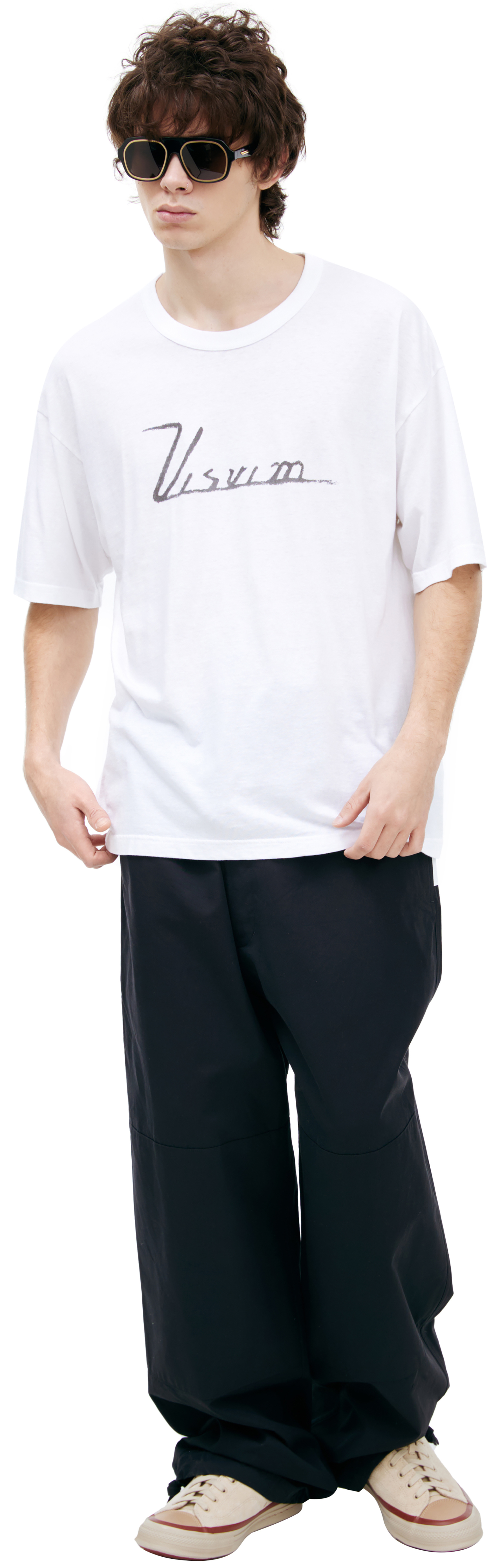 visvim Хлопковая футболка с логотипом