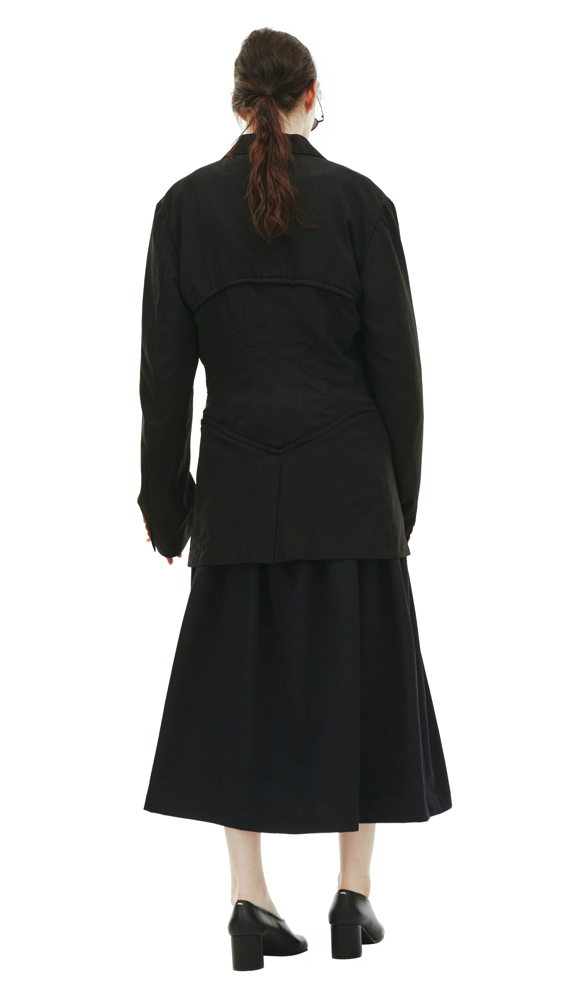 Comme des Garcons Homme plus Черный приталенный пиджак