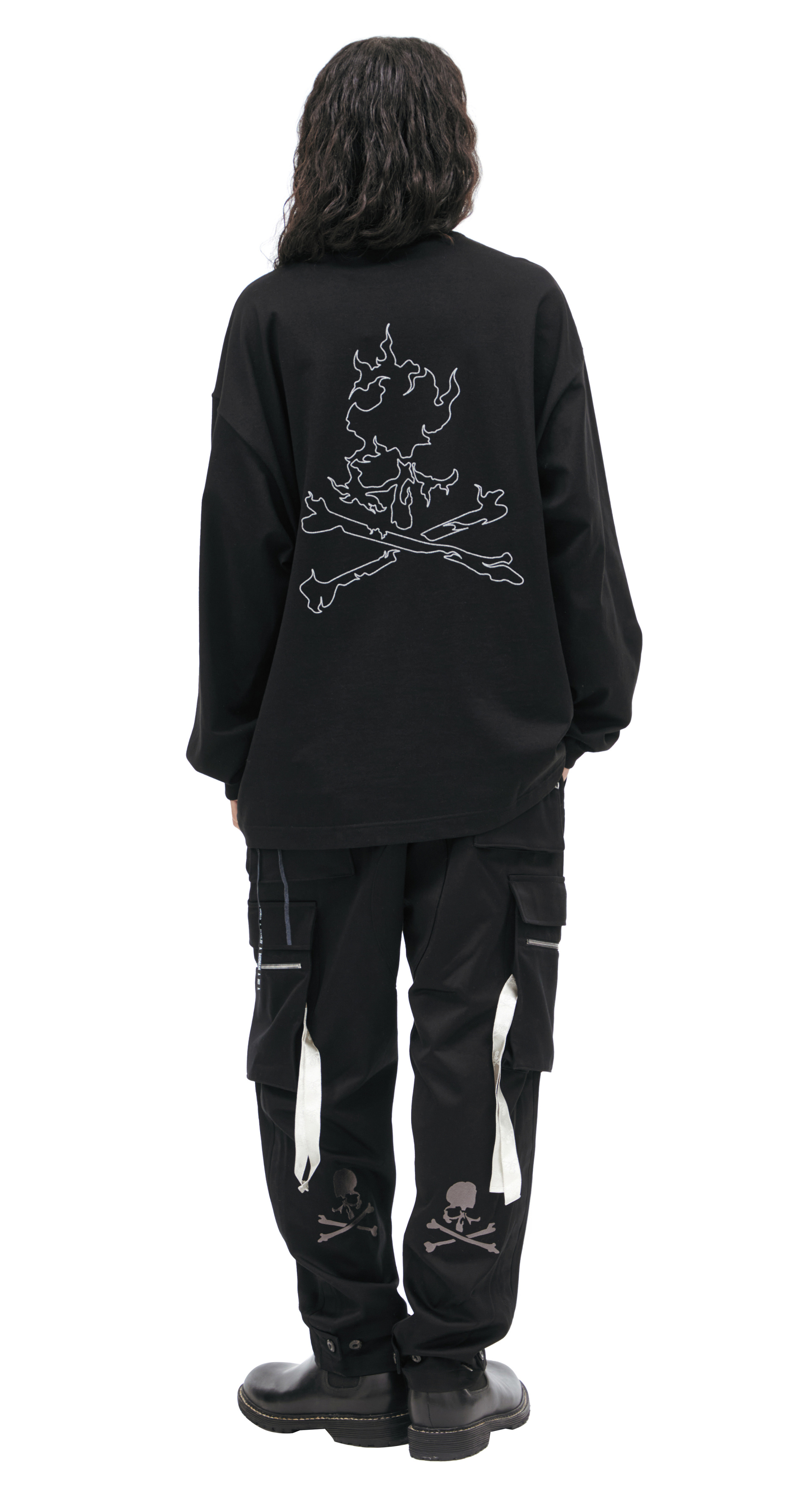 Mastermind WORLD Черный лонгслив с логотипом