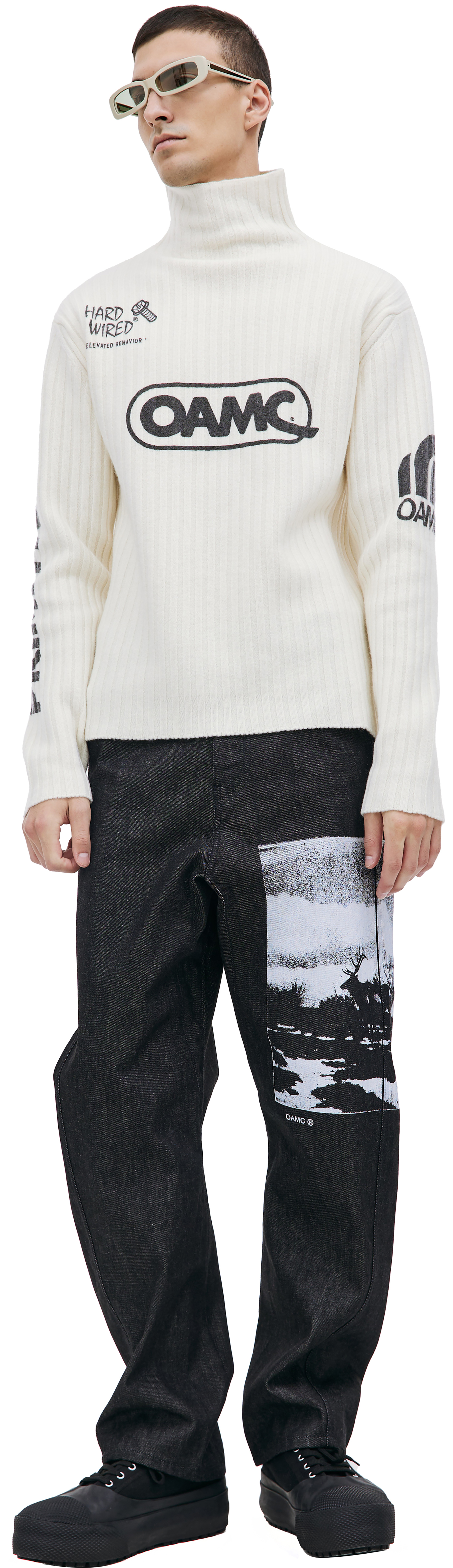 OAMC Шерстяной свитер с логотипами