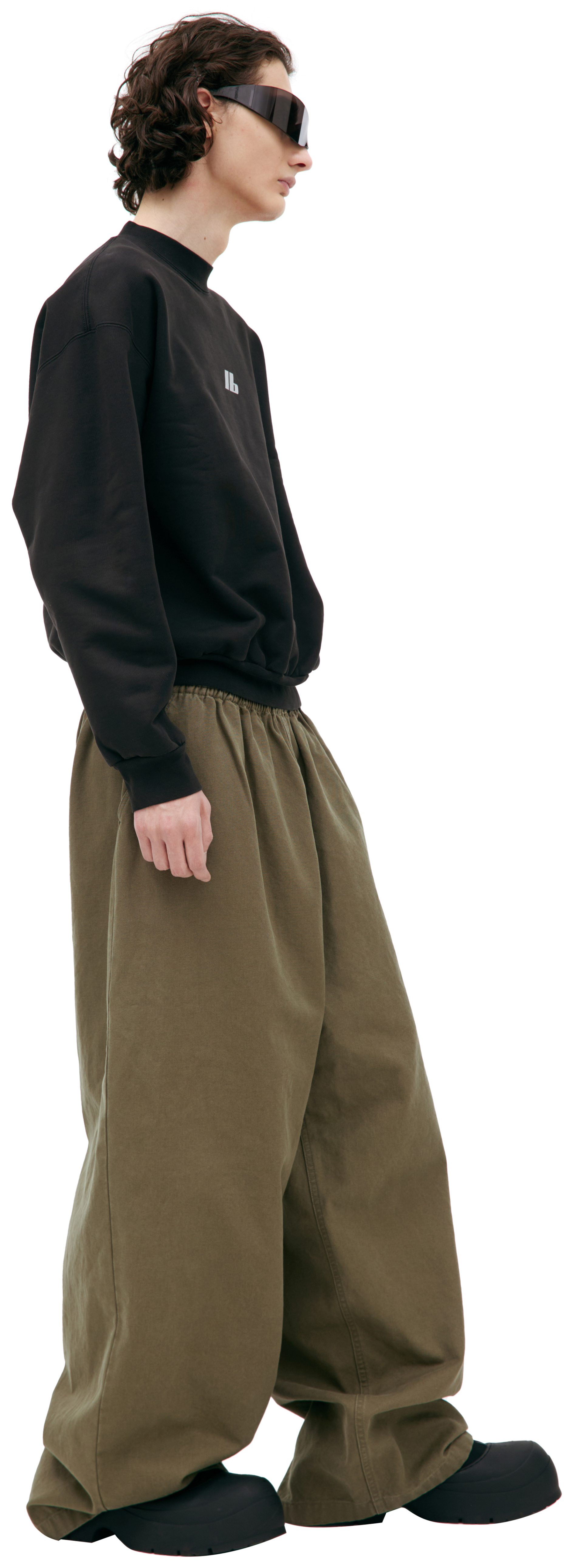 Balenciaga Черный свитшот с логотипом