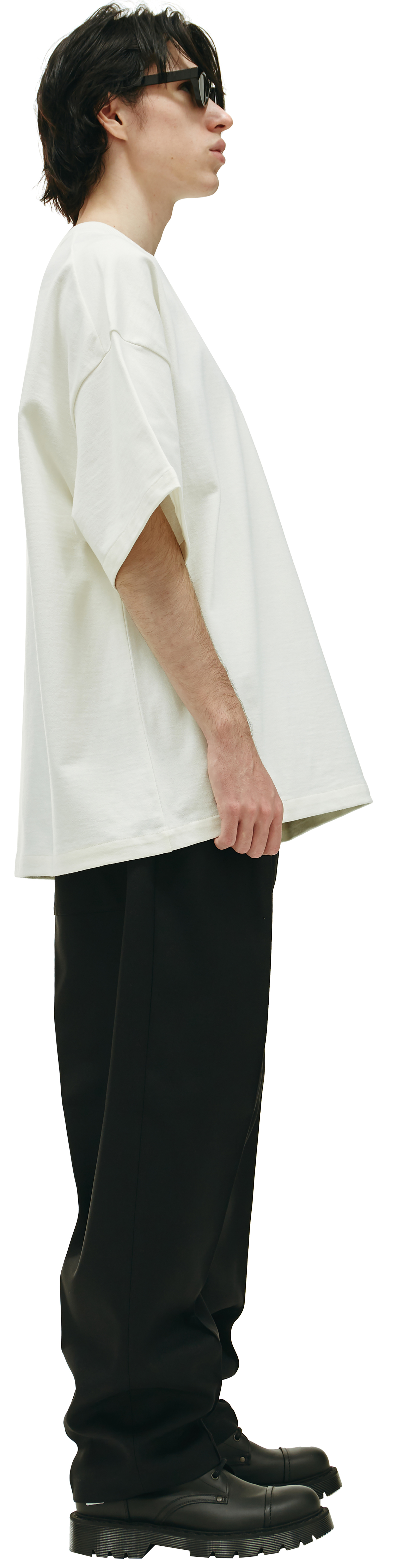 Jil Sander Оверсайз футболка с нашивкой Овен