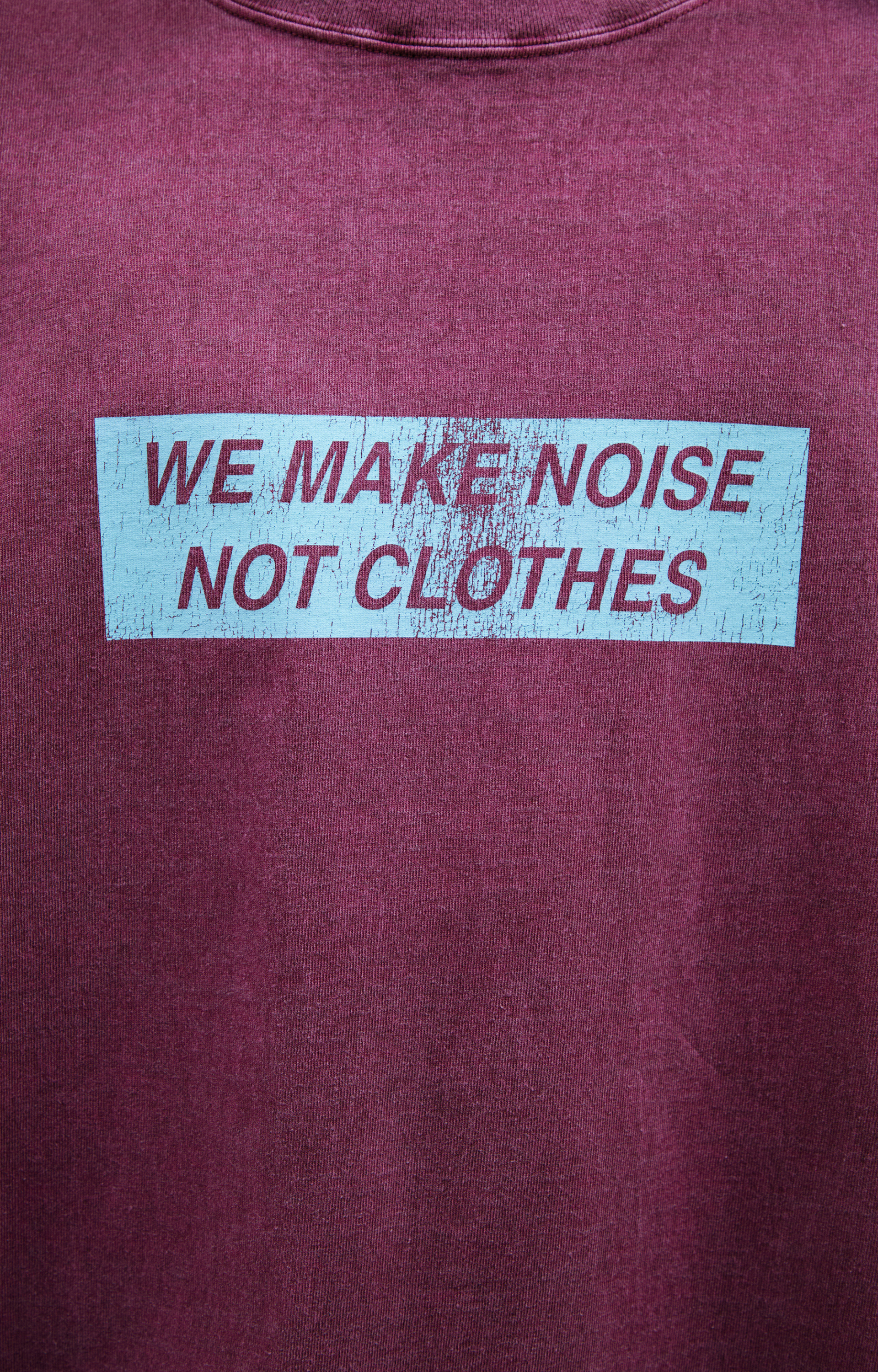 Undercover Бордовая футболка с принтом