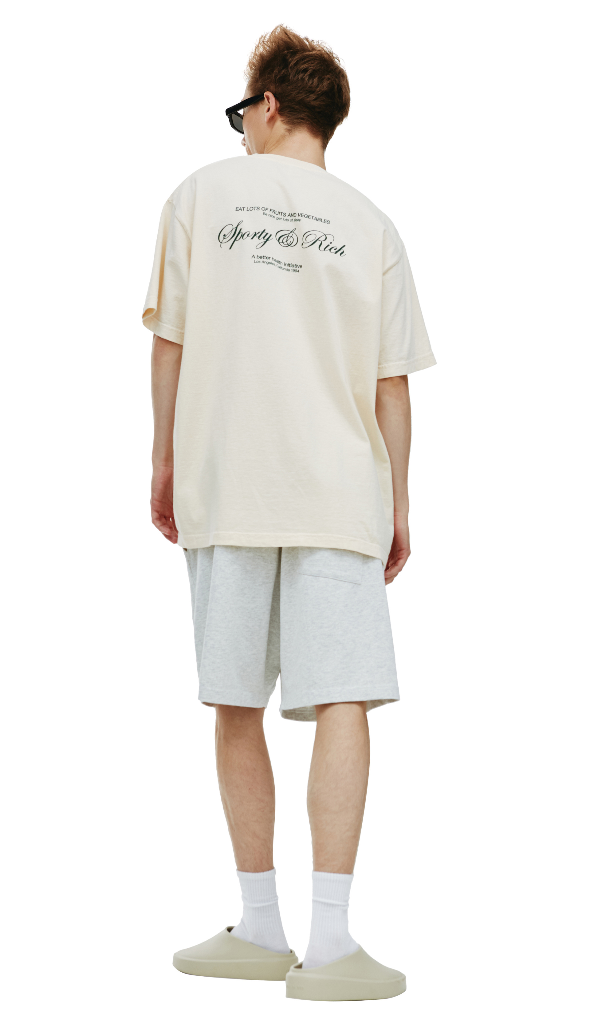 SPORTY & RICH Футболка с принтом Eat Lots of fruits