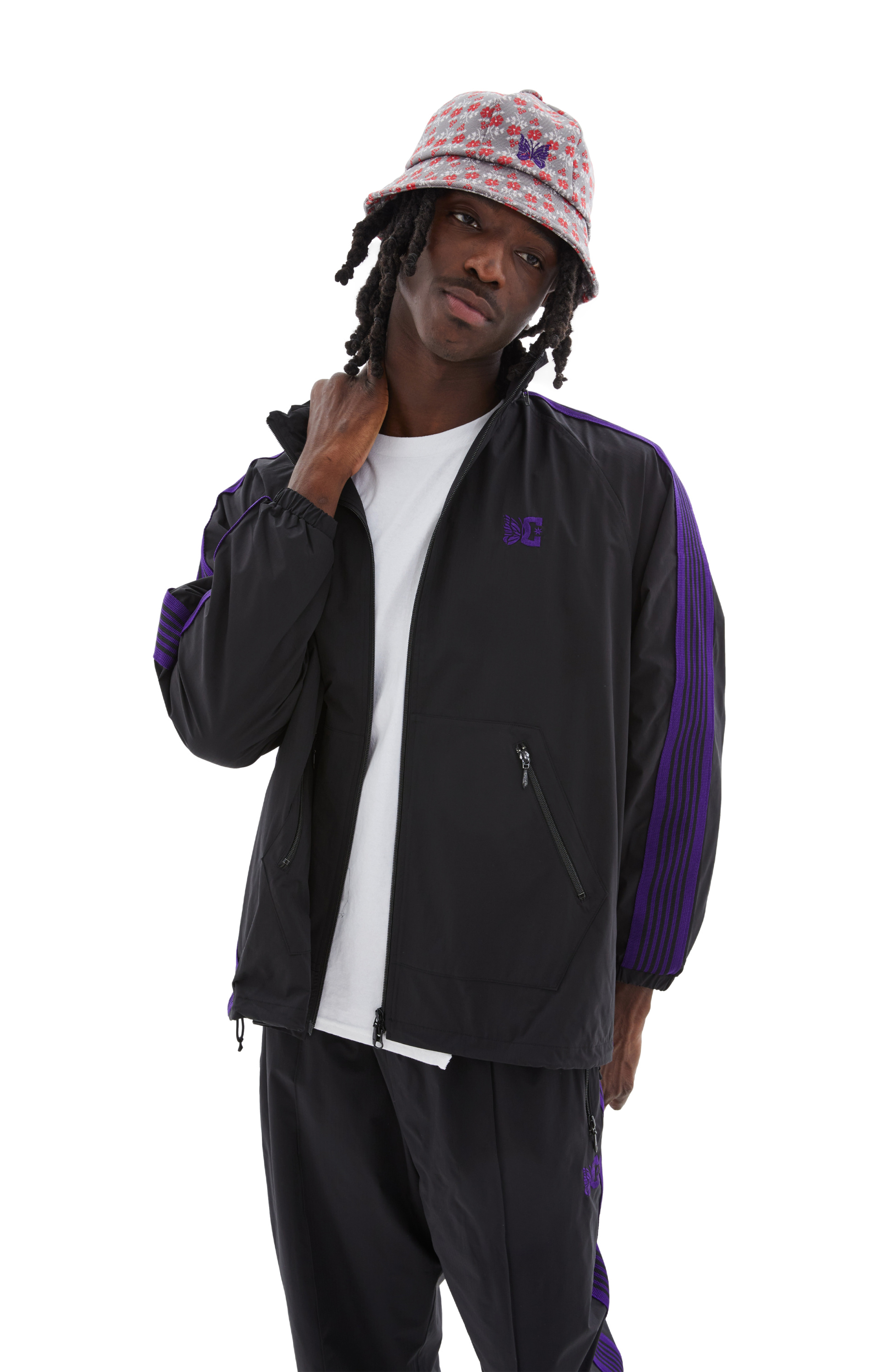 Needles Черная куртка с лампасами