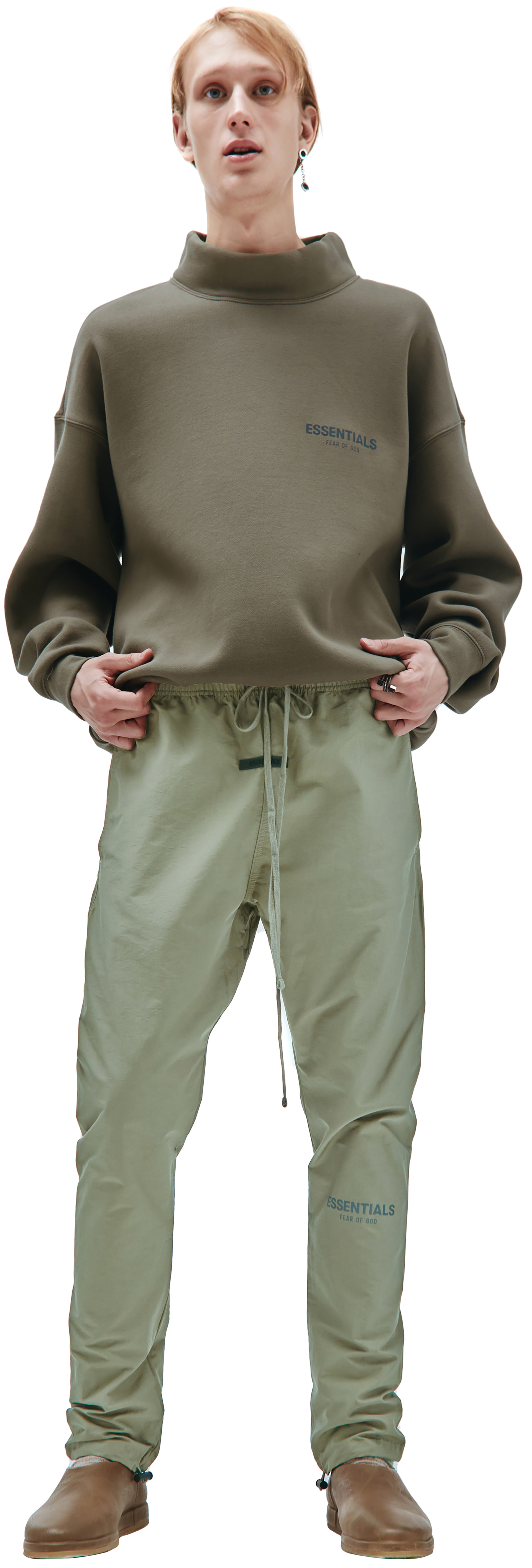 Fear of God Essentials Нейлоновые спортивные брюки с логотипом