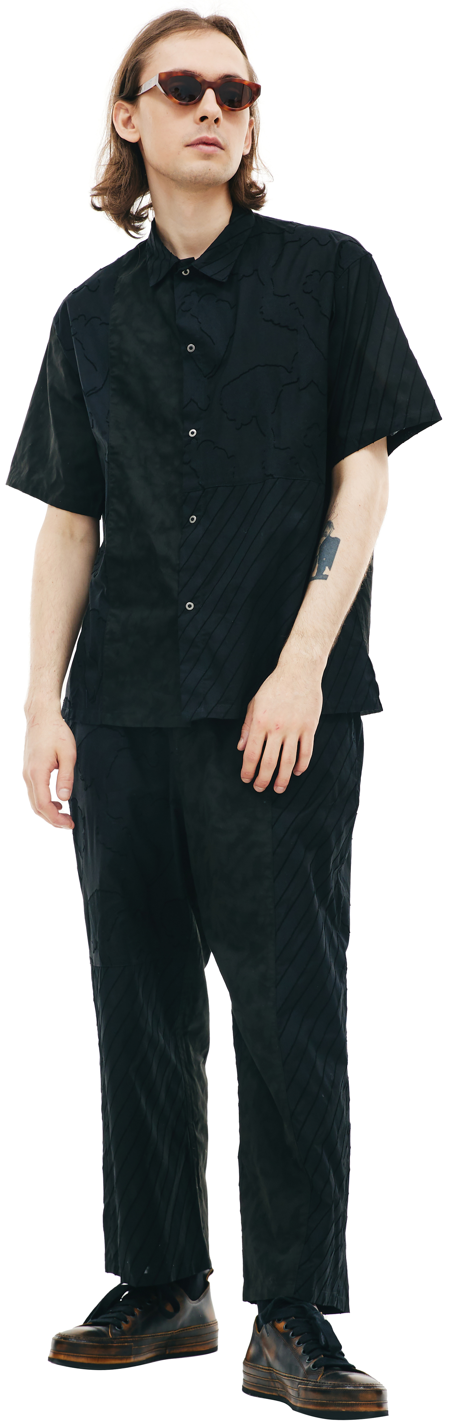 KIMMY Рубашка пэчворк с коротким рукавом