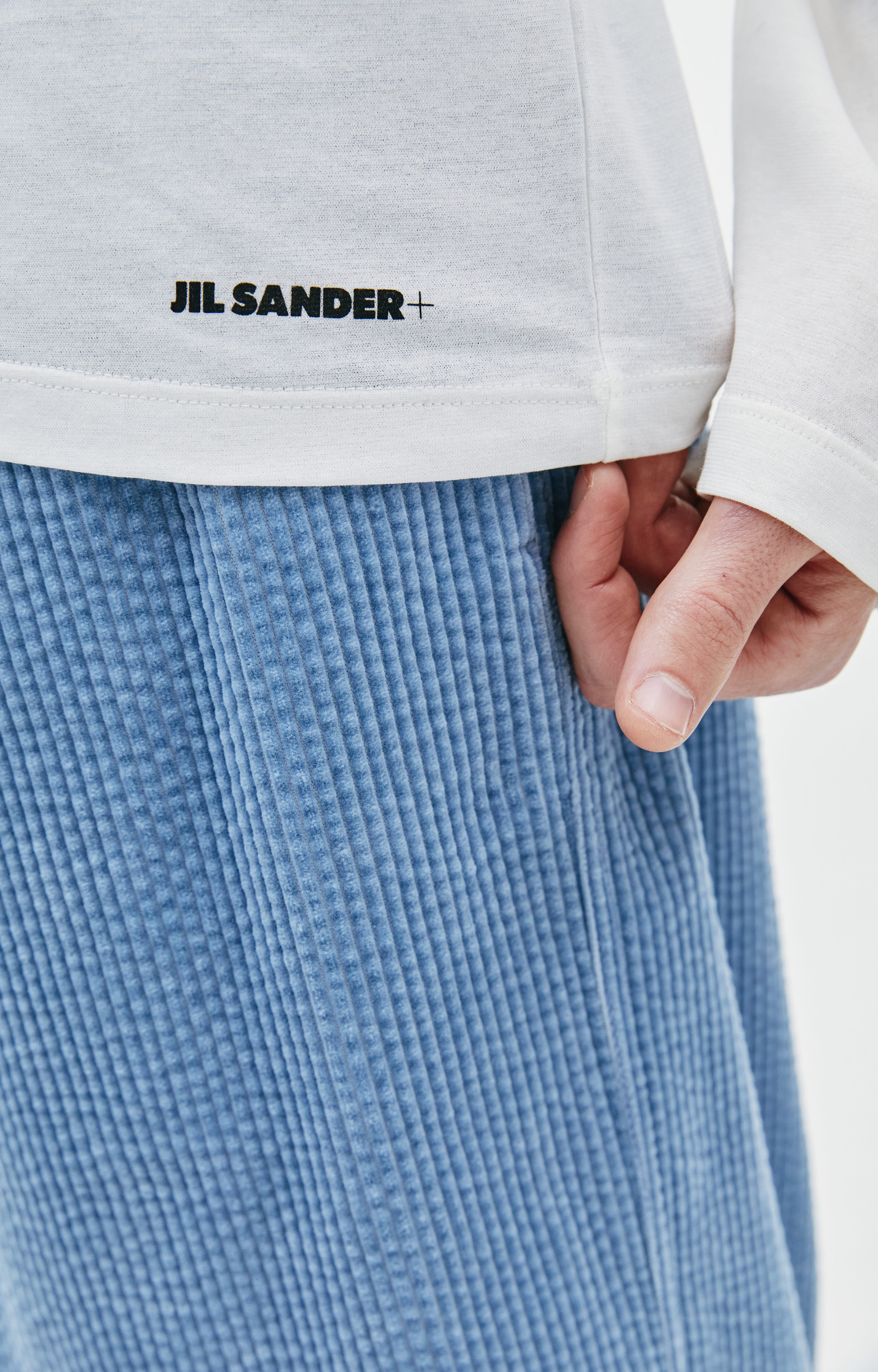 Jil Sander Белый базовый лонгслив