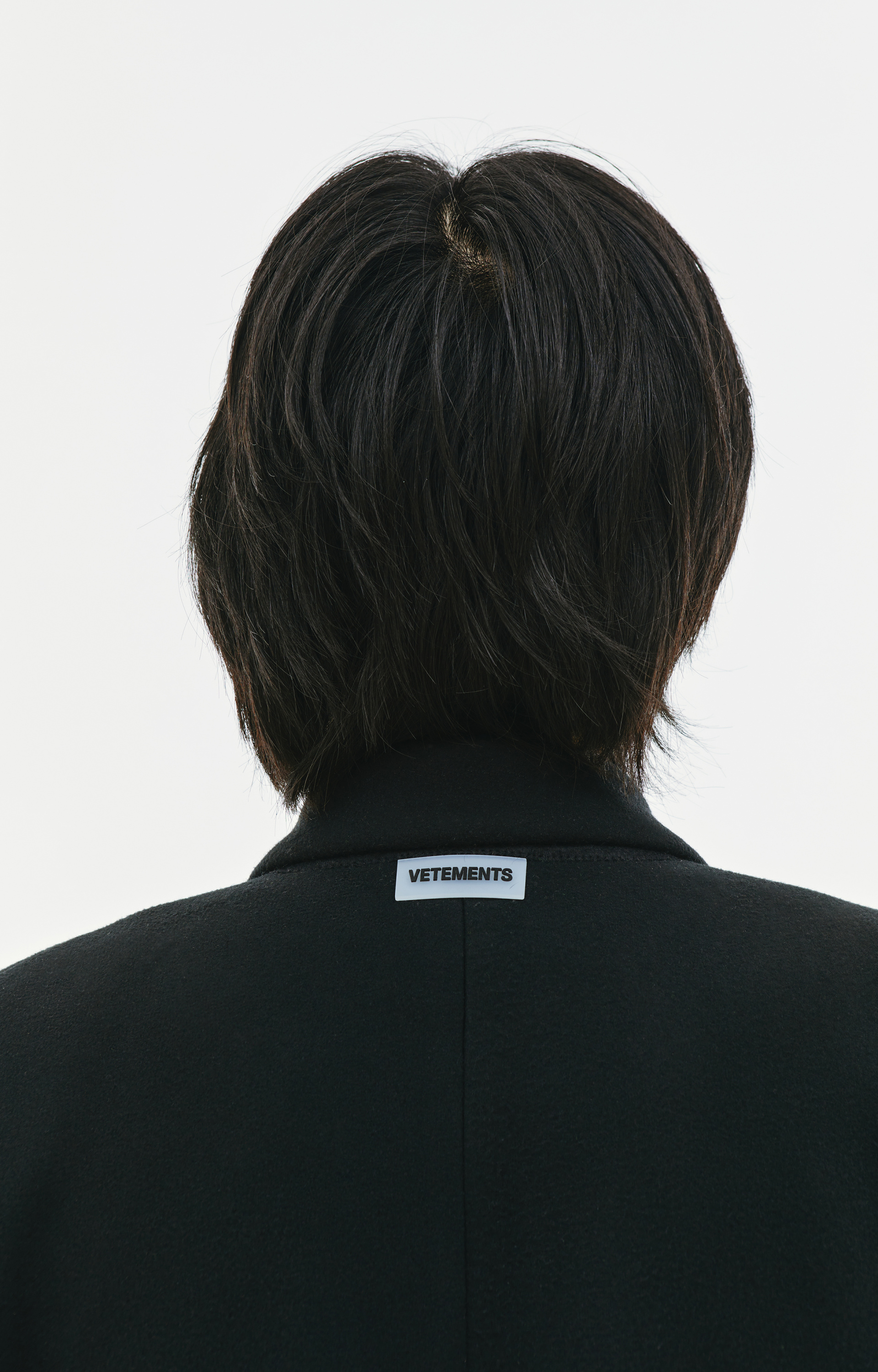 VETEMENTS Черное оверсайз пальто