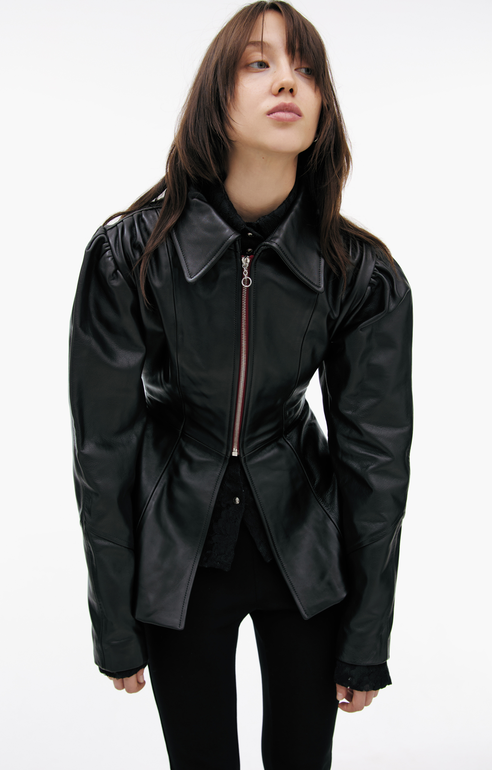 Enfants Riches Déprimés Кожаная куртка на молнии