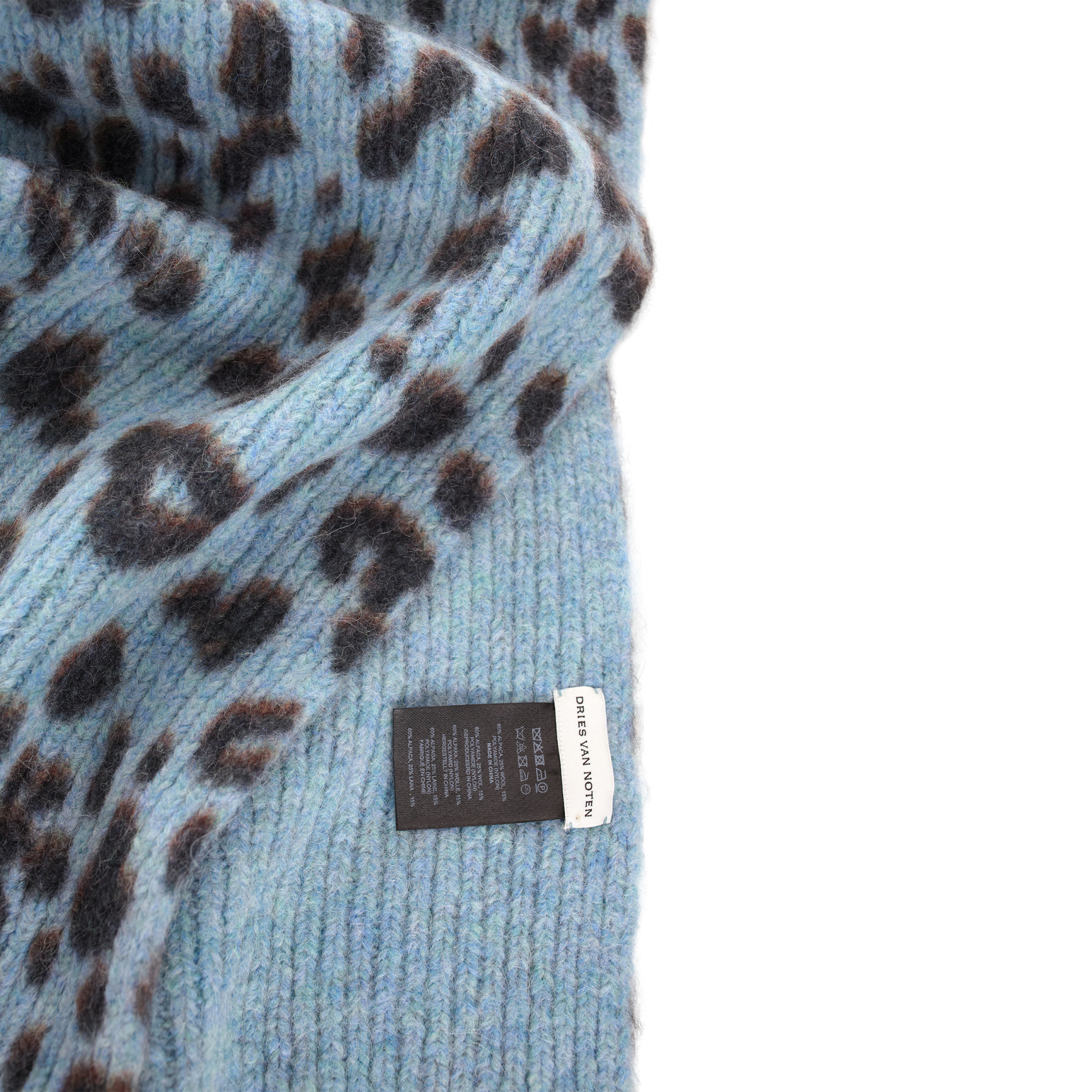 Dries Van Noten Шарф с анималистичным принтом