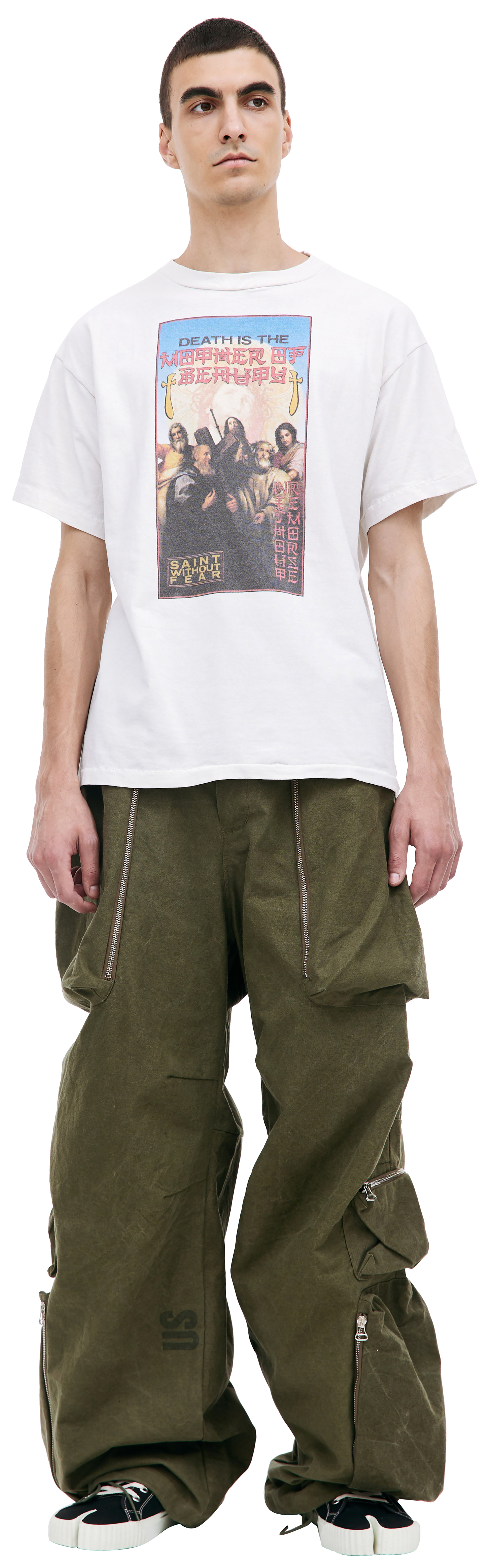 Saint Michael Футболка с принтом \'Without Fear\'