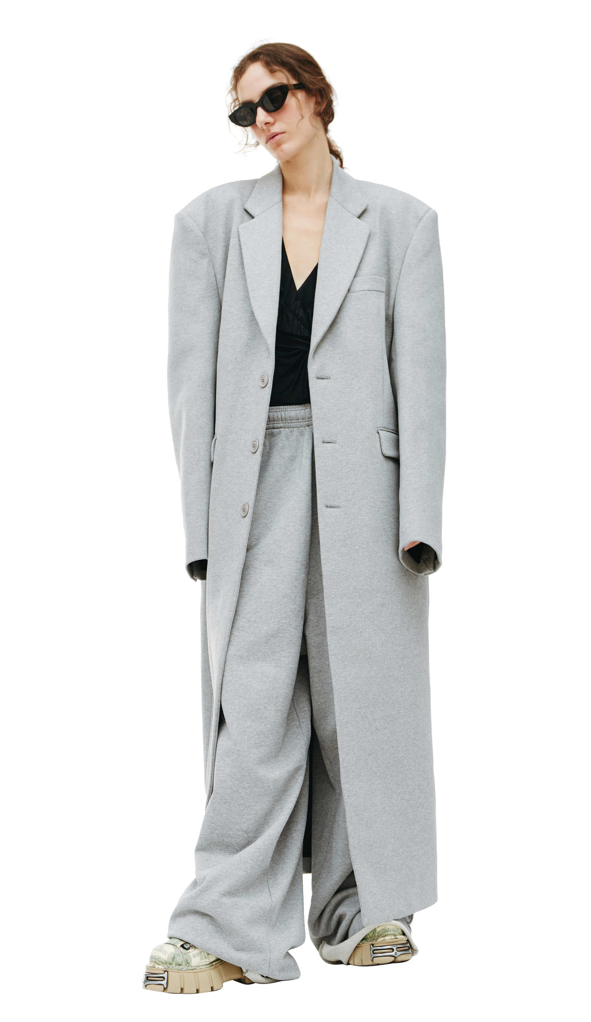 VETEMENTS Длинное оверсайз пальто