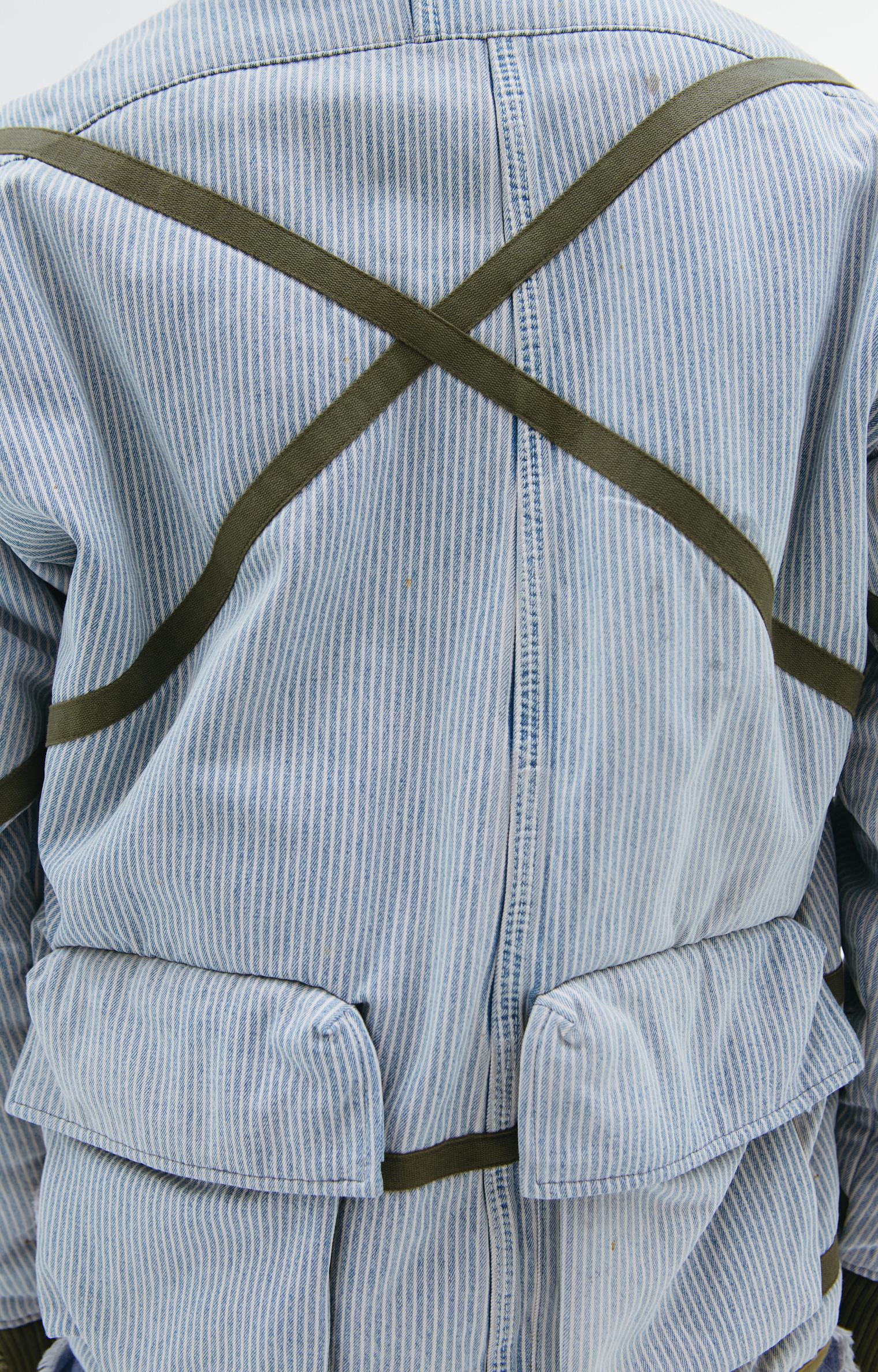 Greg Lauren Куртка Engineer в полоску