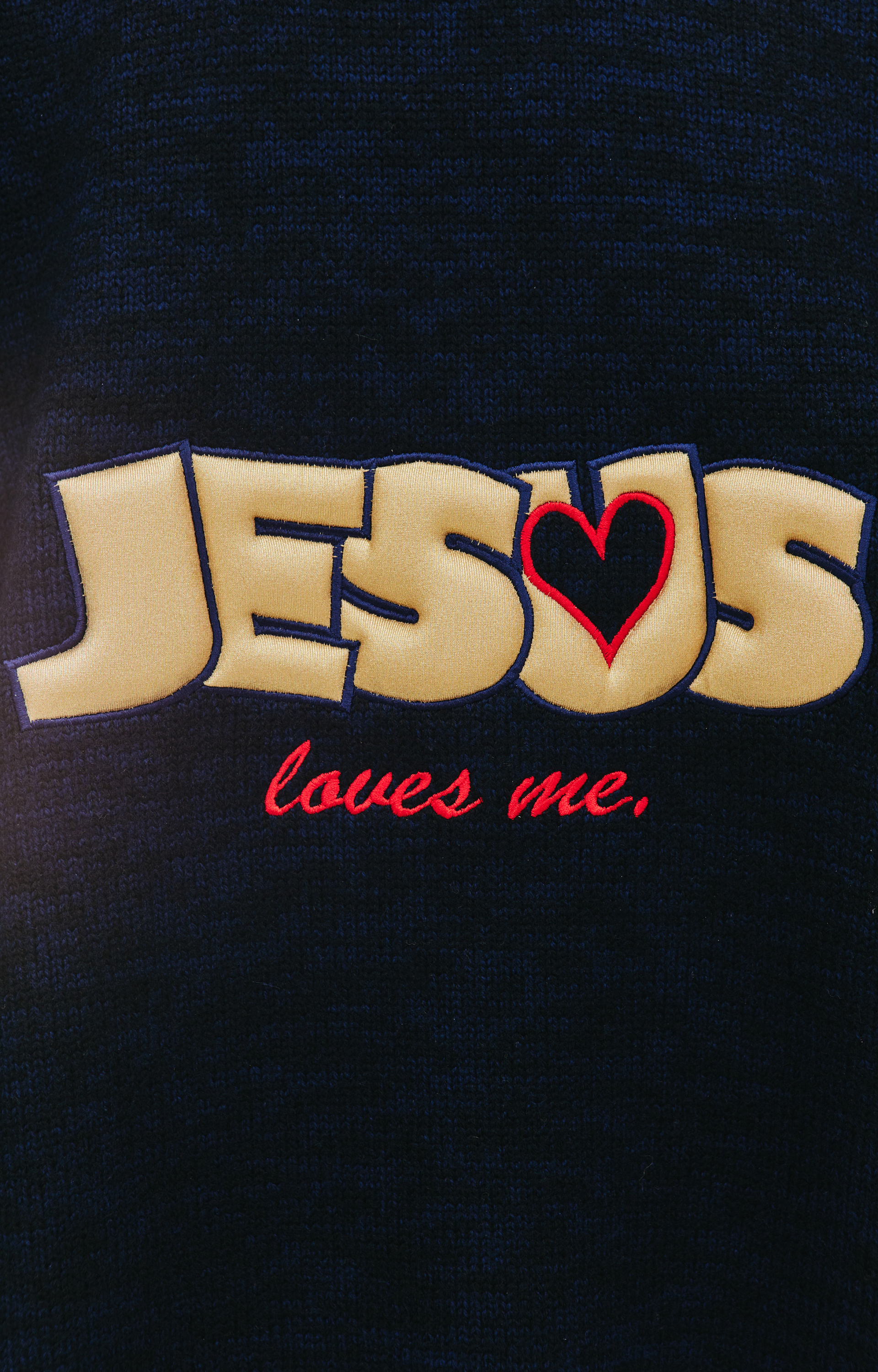 VETEMENTS Шерстяной свитер  \'Jesus Loves Me\'