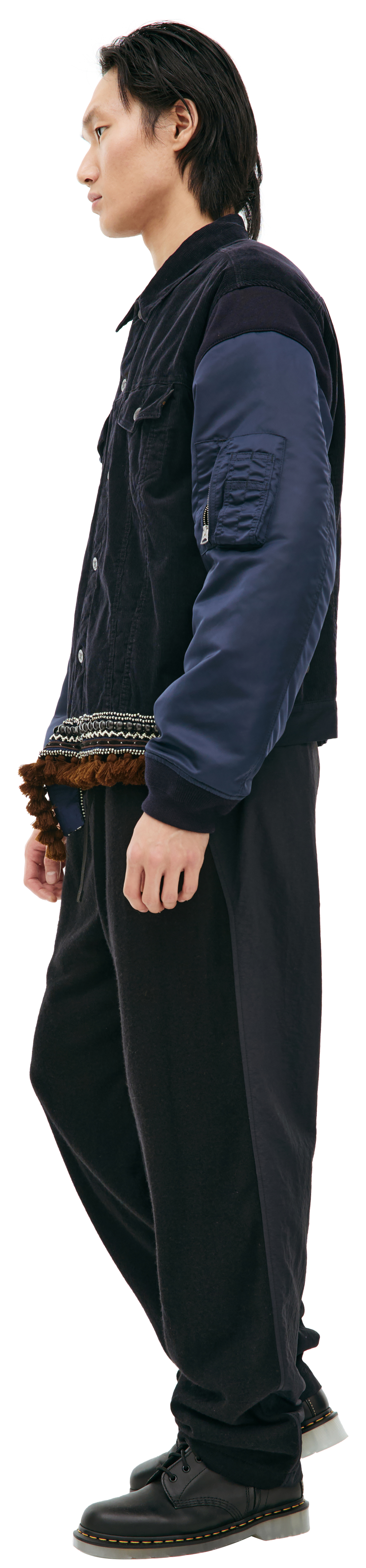 Undercover Комбинированная куртка на пуговицах