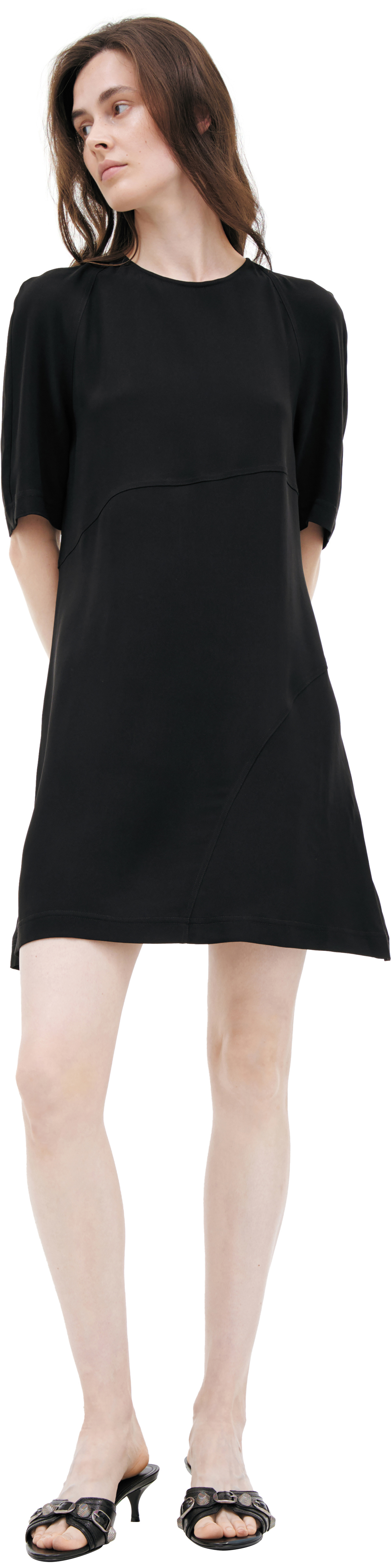 Jil Sander Черное платье мини