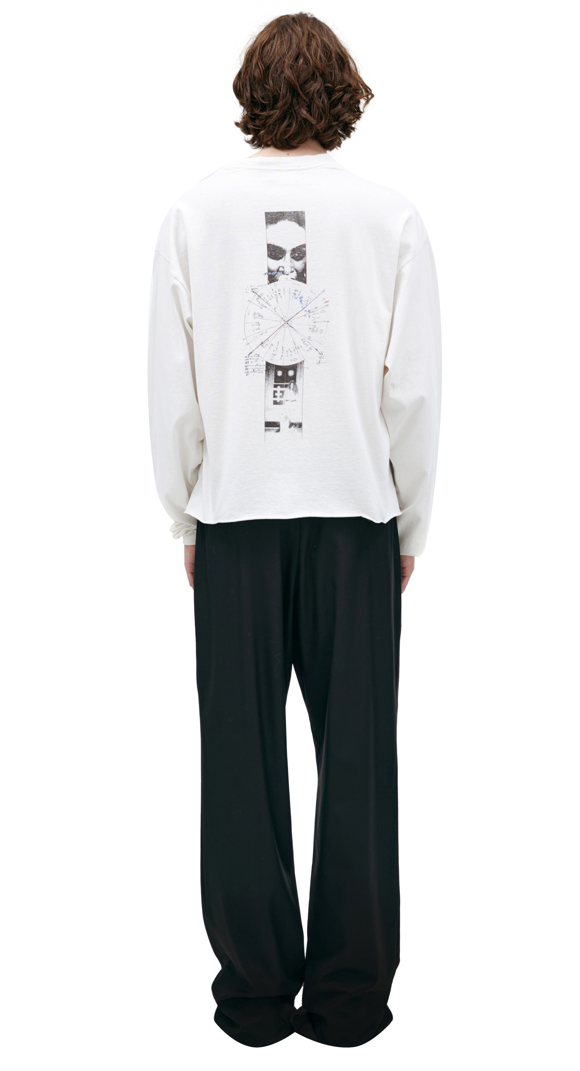 Enfants Riches Déprimés Белый лонгслив с принтом