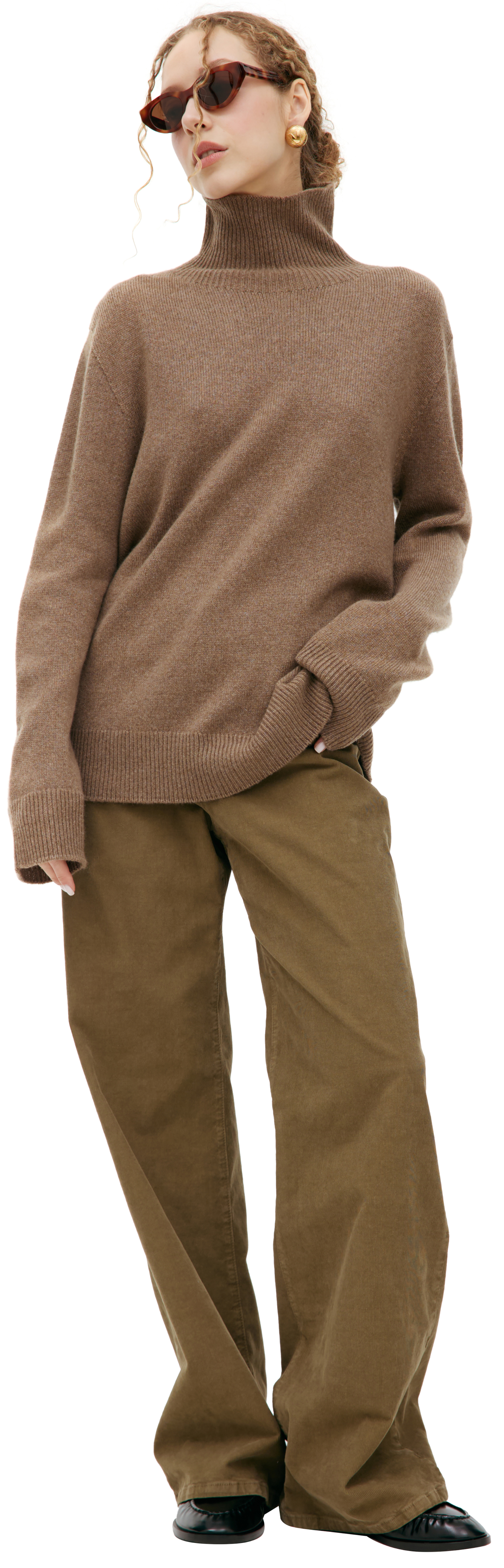 The Row Кашемировый свитер с высоким горлом