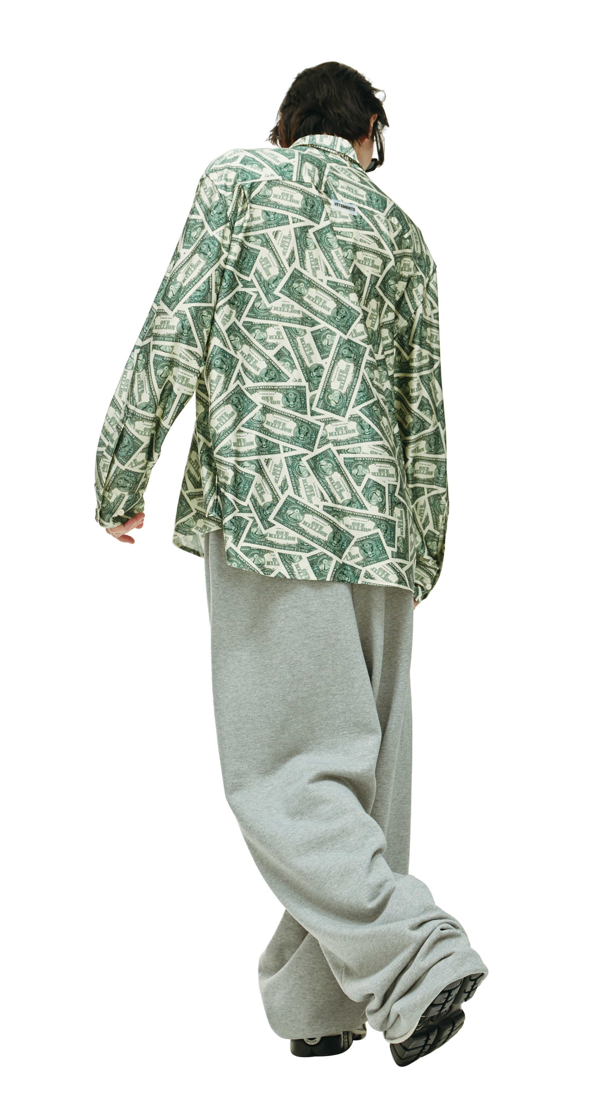 VETEMENTS Рубашка с монопринтом Million dollar