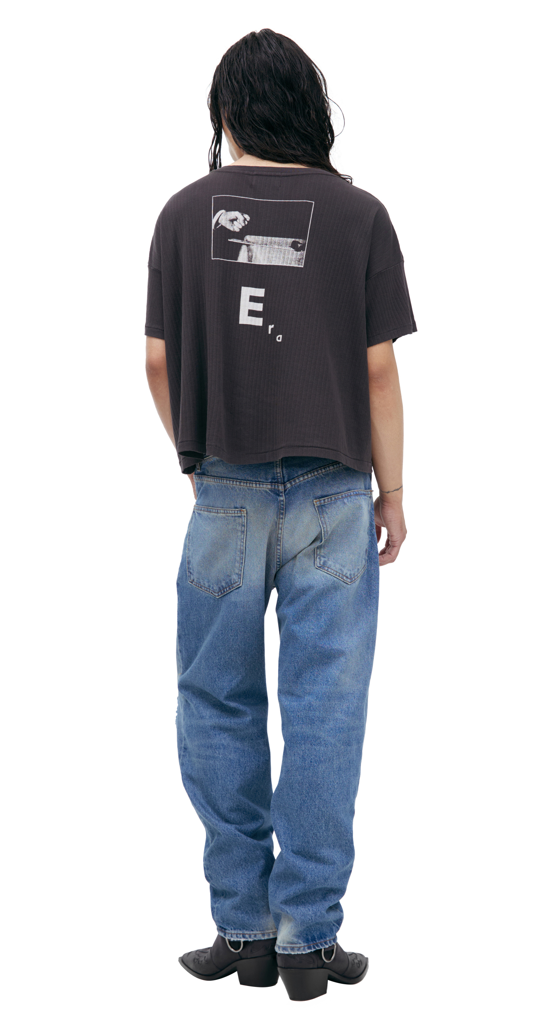 Enfants Riches Déprimés Темно-серая футболка с принтом