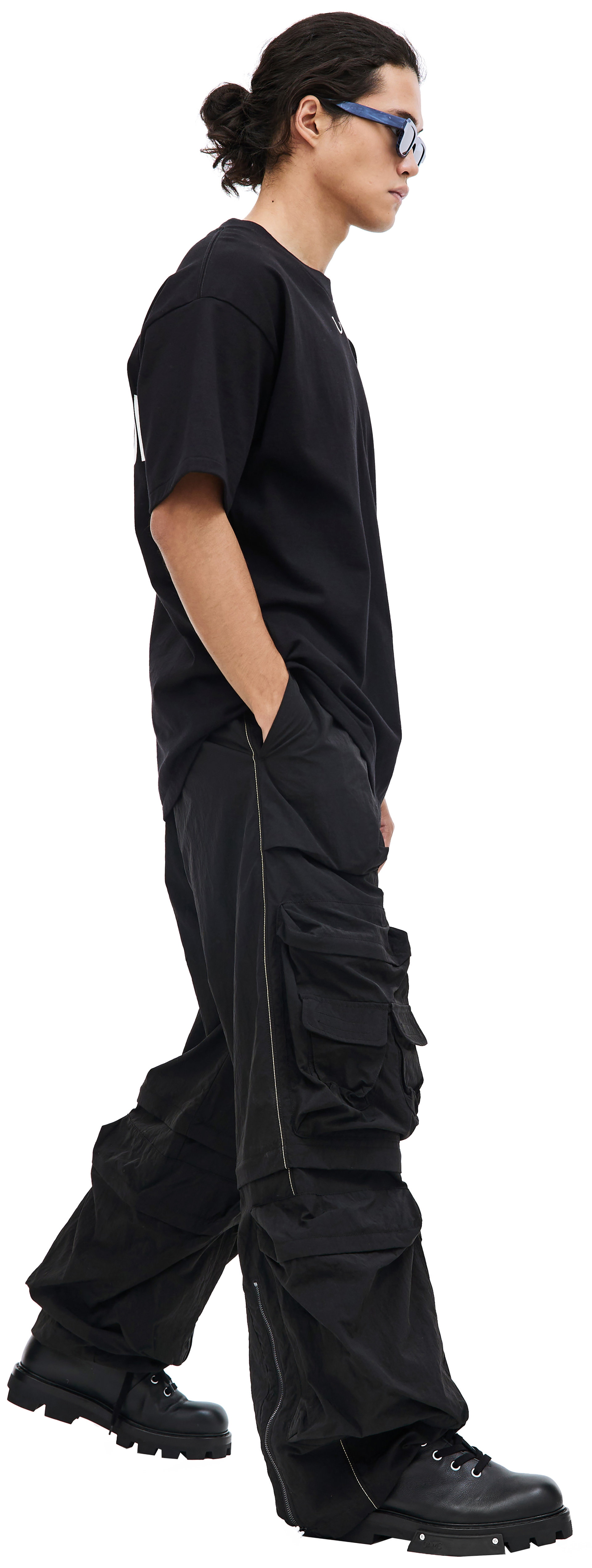 Readymade Черная футболка Smile с логотипом