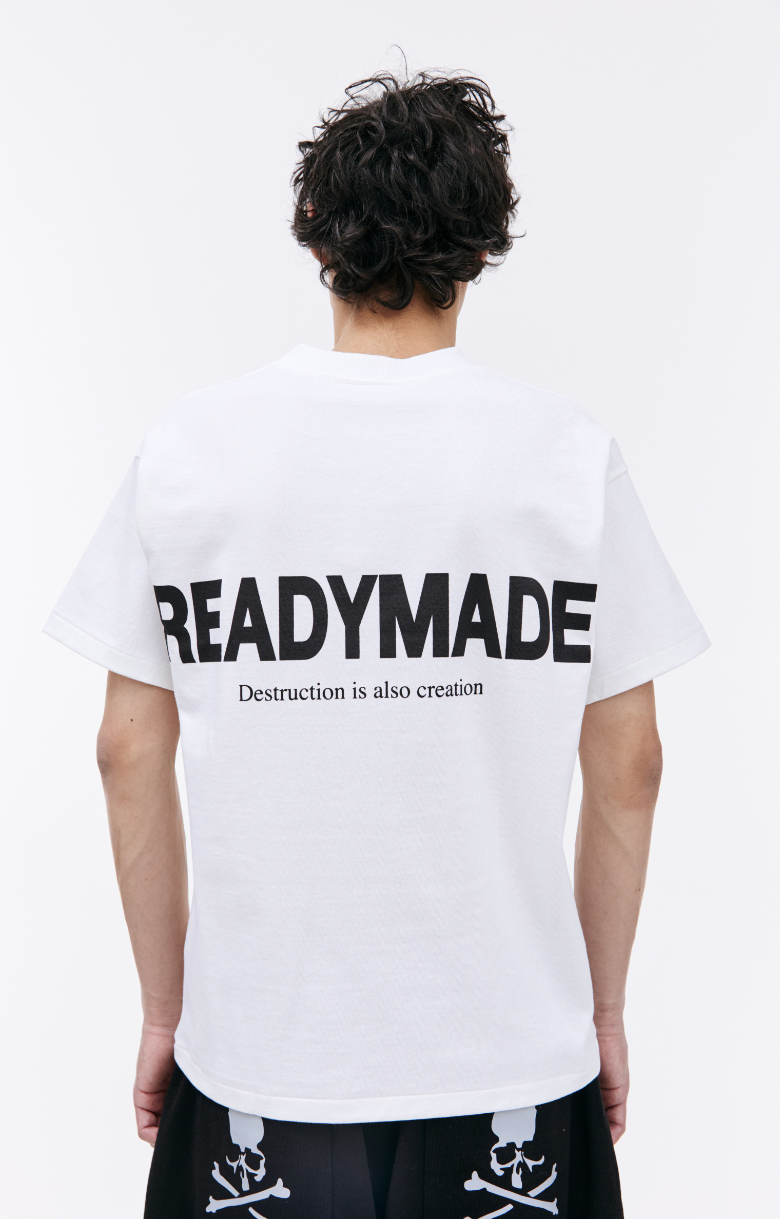 Readymade Белая футболка с контрастным логотипом