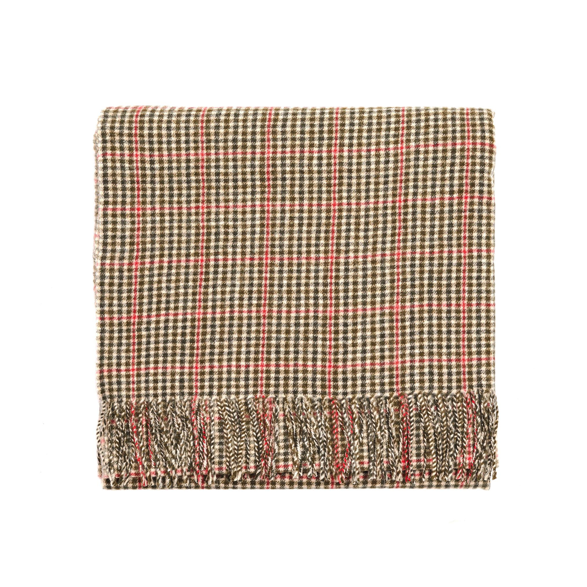 Undercover Клетчатый шарф из шерсти и кашемира